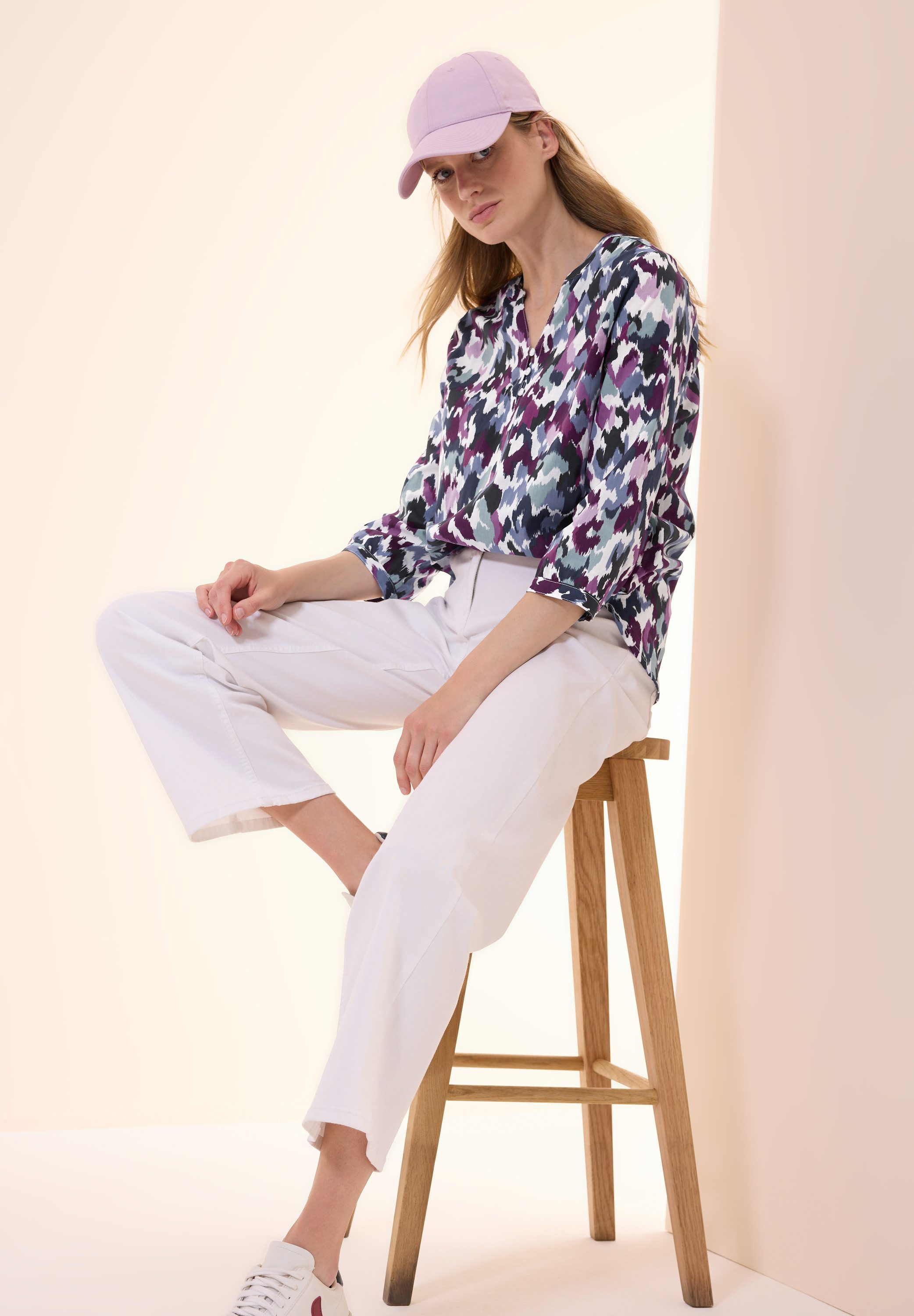 Cecil Gedessineerde blouse