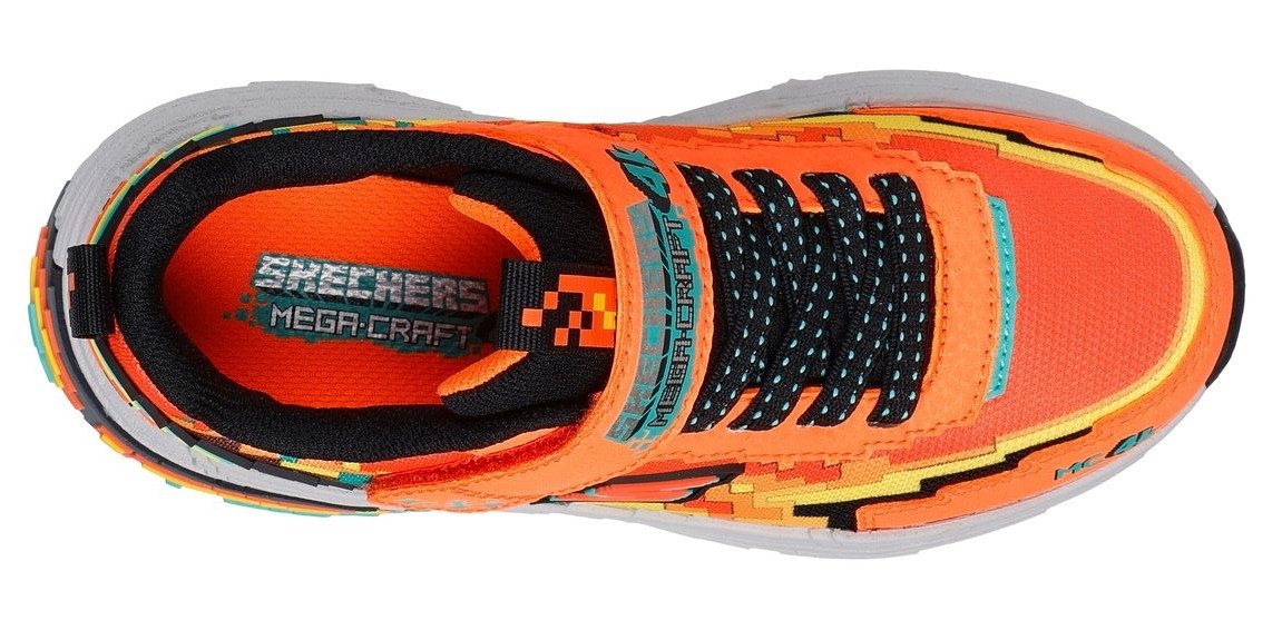 Skechers Sneakers MEGA-CRAFT 4K , klittenbandschoen in coole pixel-look, maat sjabloon te downloaden