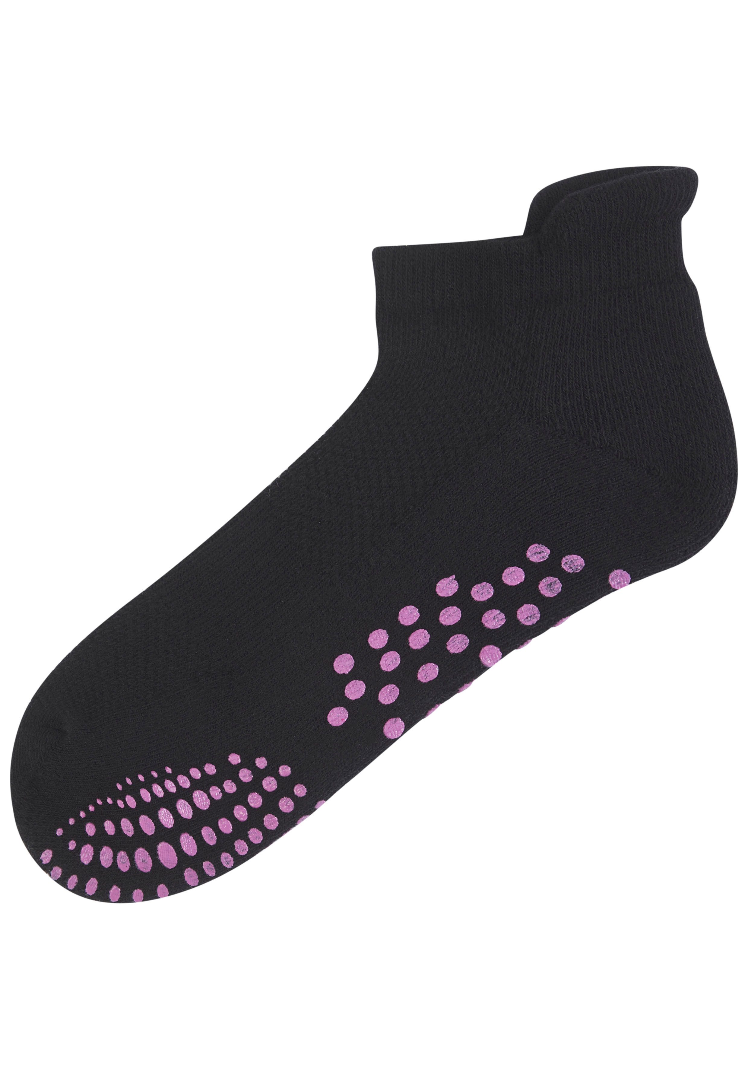 Lavana ABS-sokken met gekleurde nopjes (set, 3 paar)