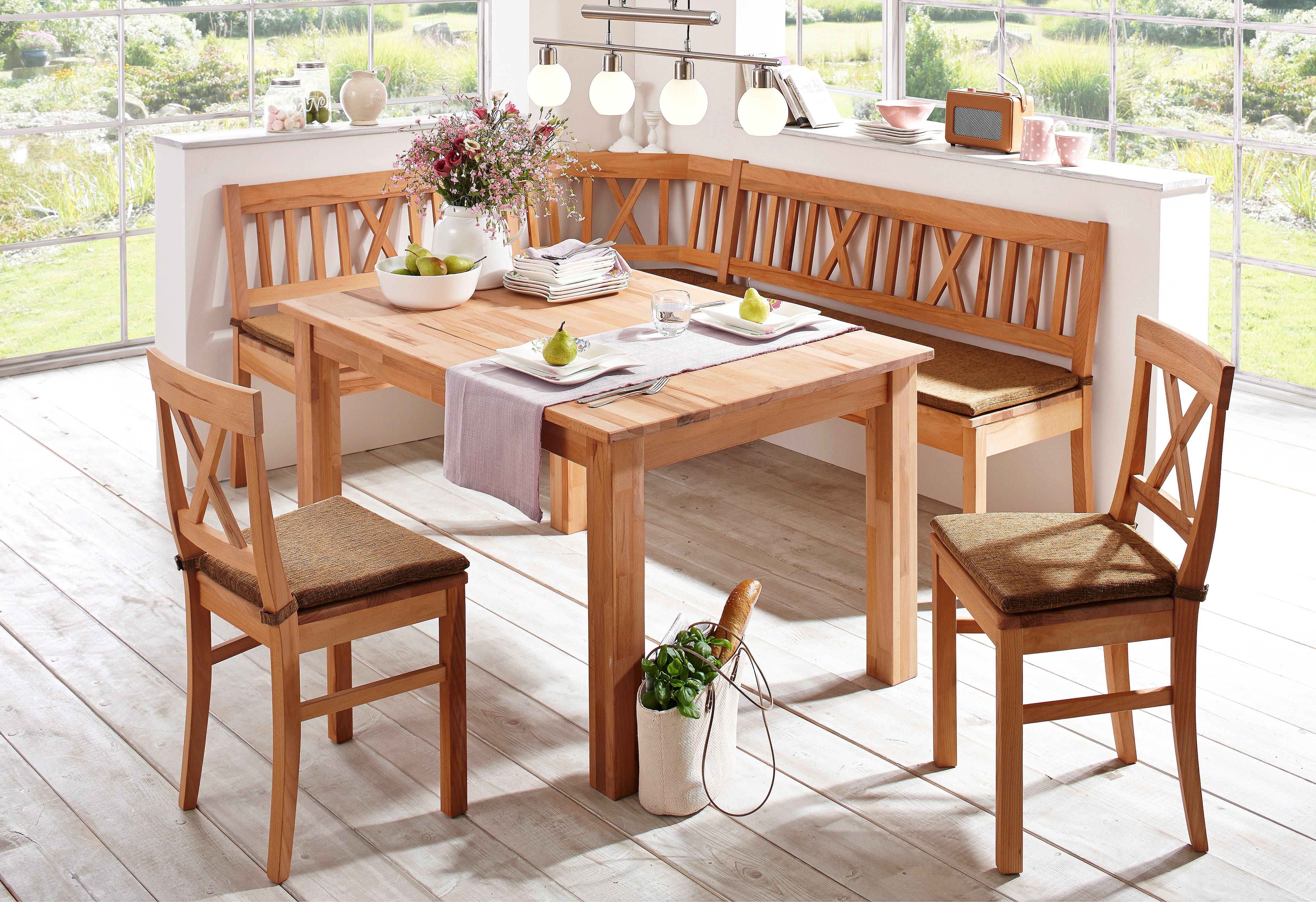 Home affaire Eettafel Lukas optioneel gemaakt van massief eiken of beuken