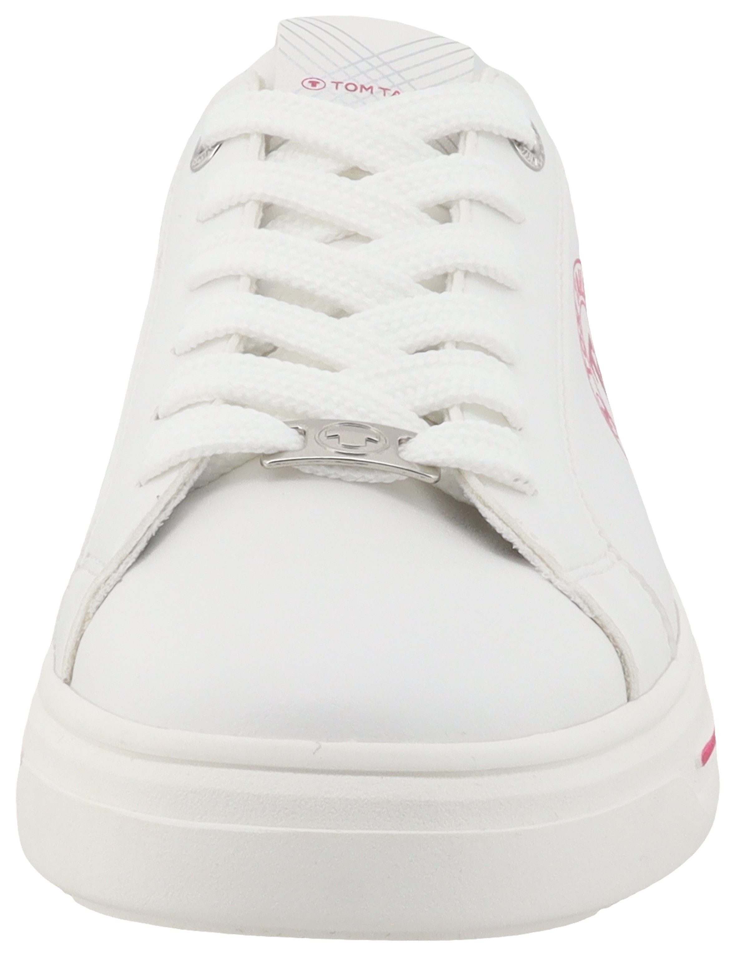 Tom Tailor Plateausneakers , lage schoen, vrijetijdsschoen, veterschoen, contrastafwerking op de hiel