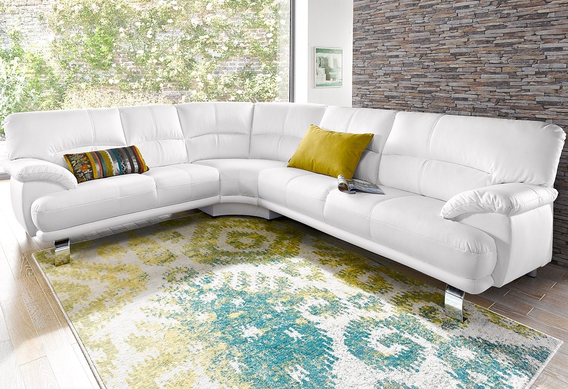 TRENDMANUFAKTUR Hoekbank Cecilia in Italiaans design, modern en comfortabel, L-vorm