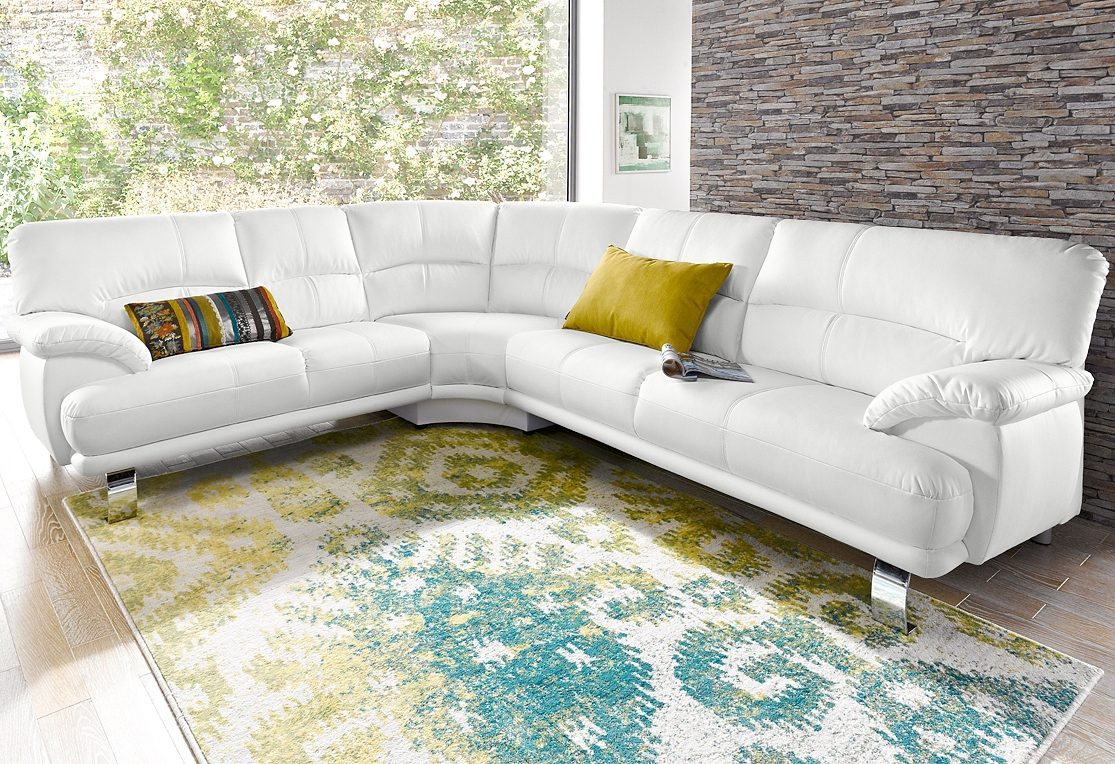 TRENDMANUFAKTUR Hoekbank Cecilia in Italiaans design, modern en comfortabel, L-vorm