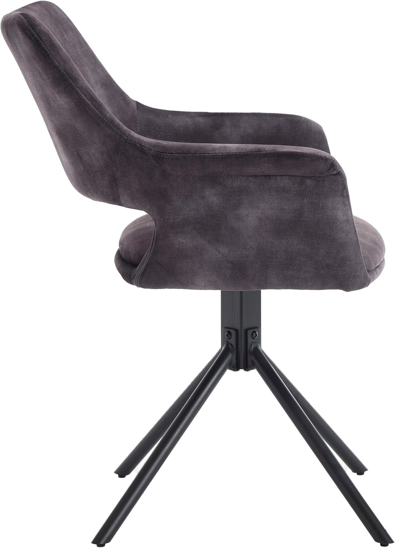 byLIVING Eetkamerstoel Eleonore 2-delige set draaisstoel met comfortabele bekleding in verschillende stoffen (set, 2 stuks)