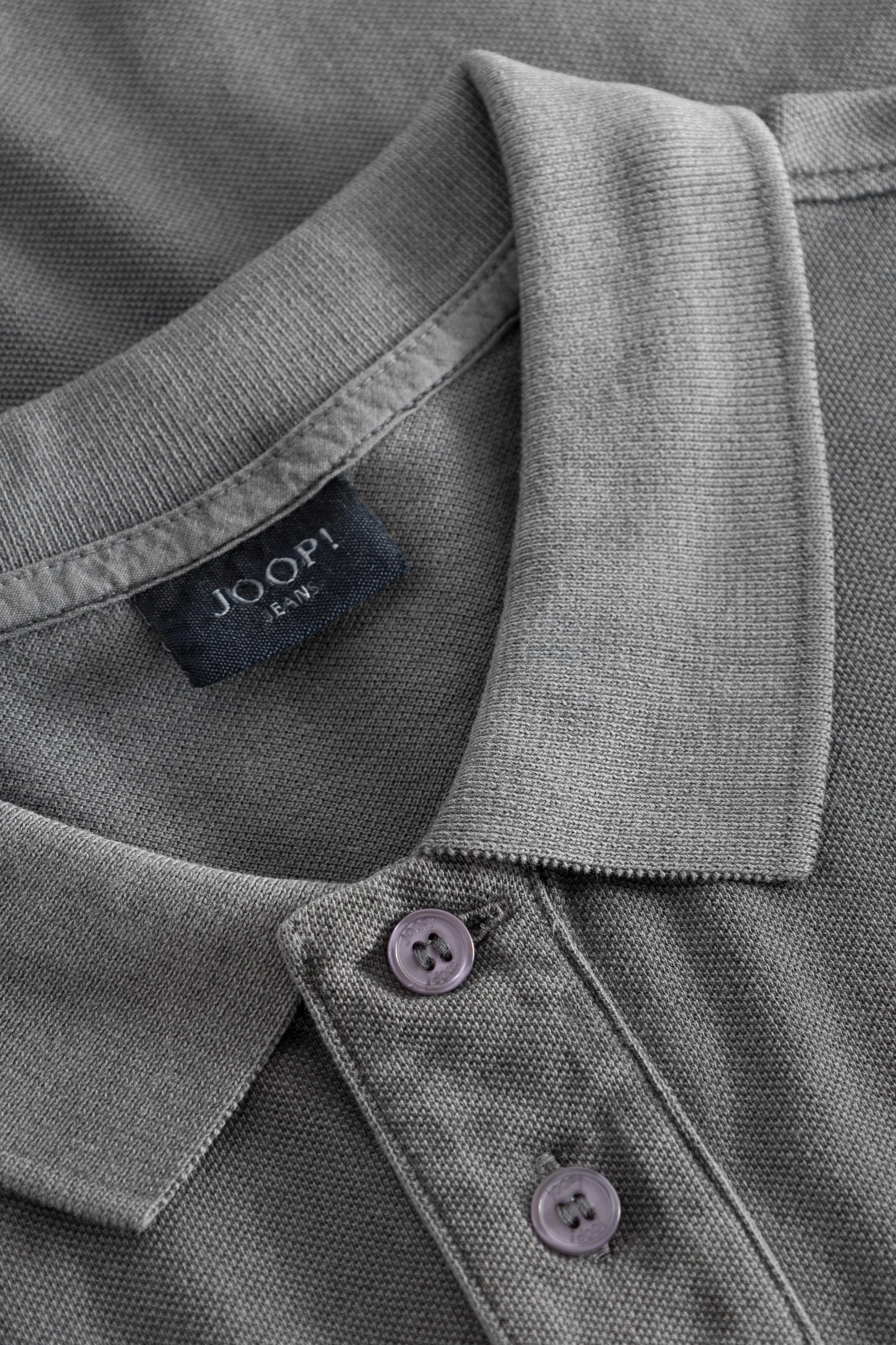 Joop Jeans Poloshirt Ambrosio licht gewassen uitstraling