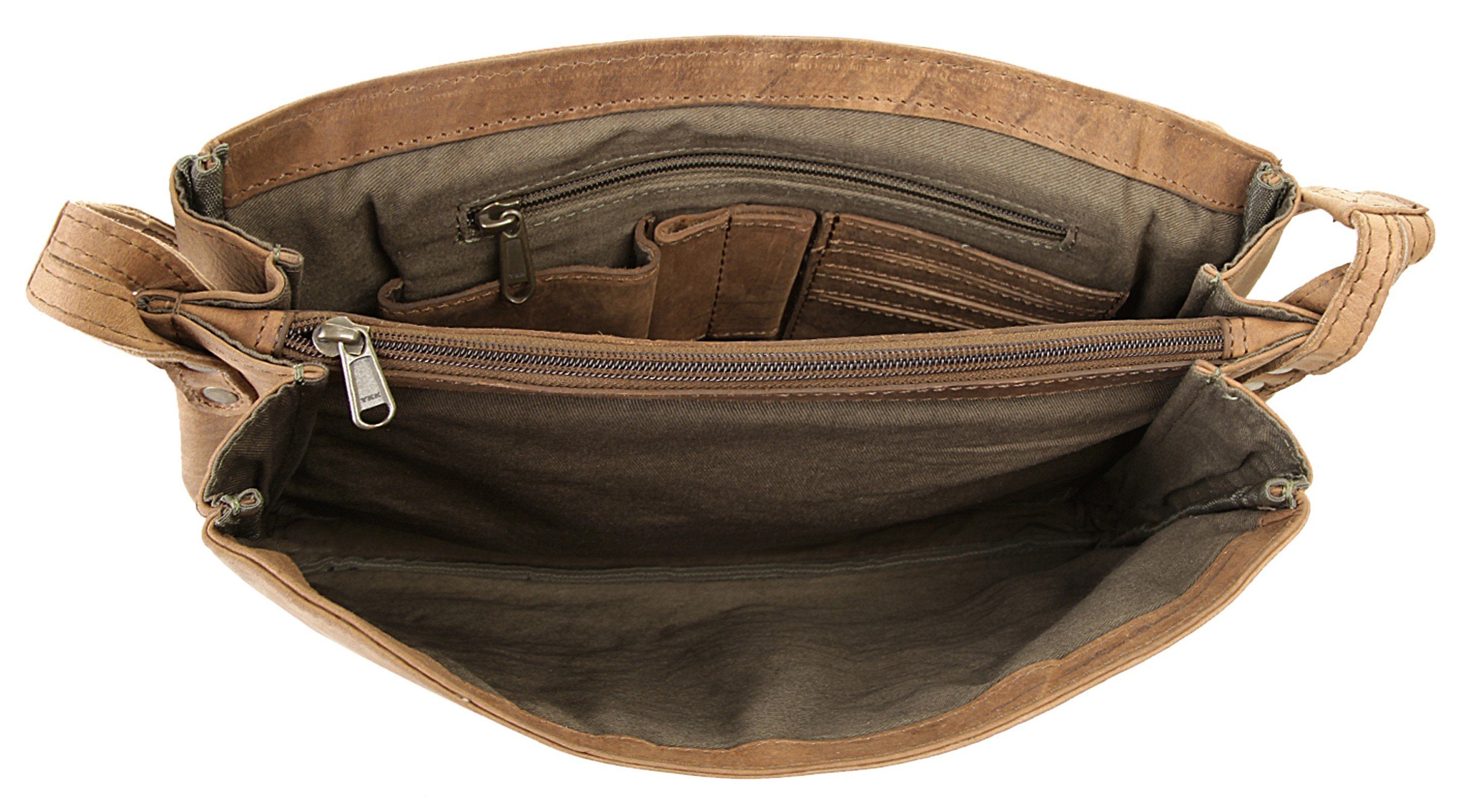 Harold's Messenger Bag Antiek echt leder