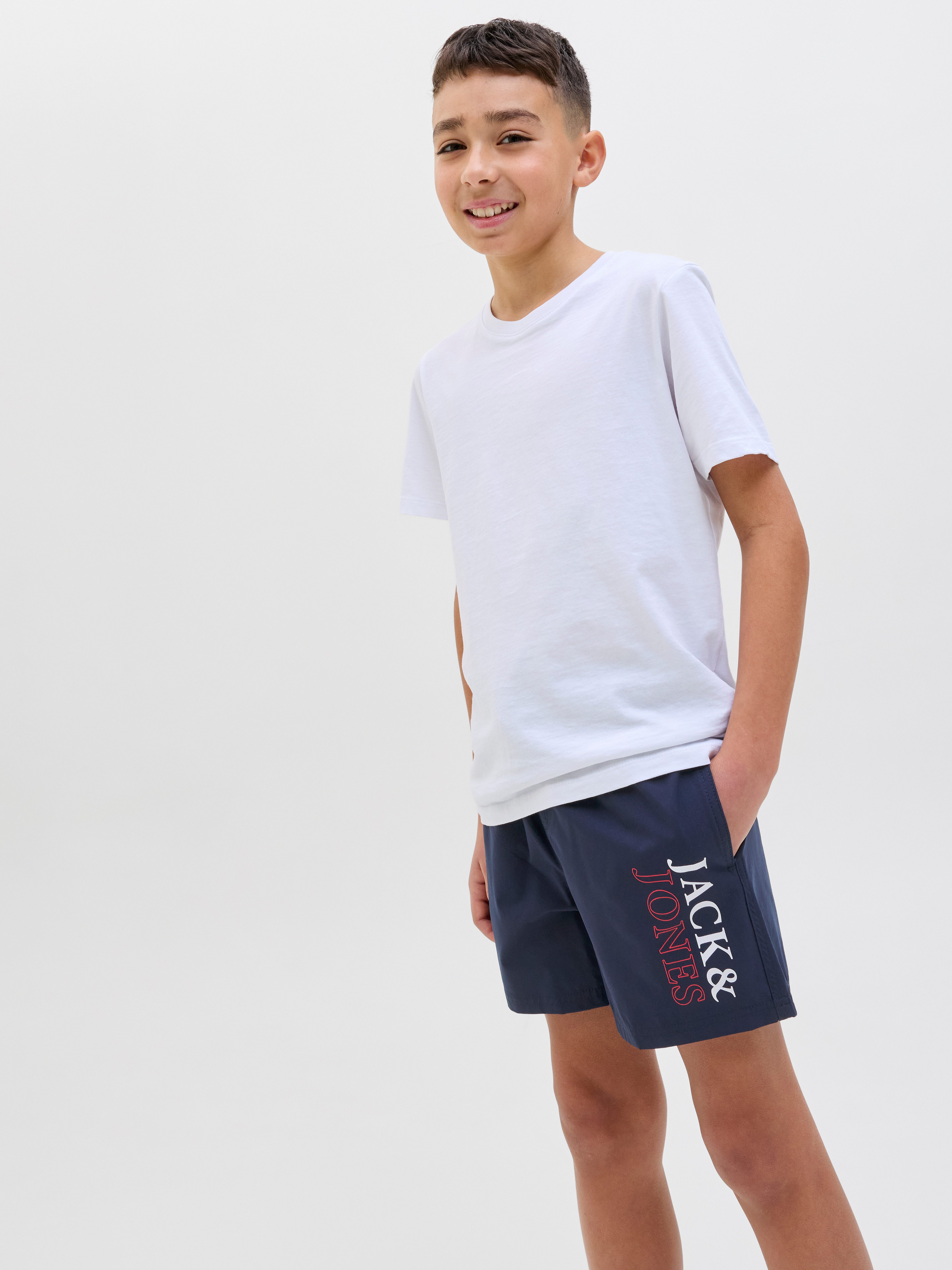 Jack & Jones Junior Zwemshort JPSTMAUI JJSWIM DOUBLE LOGO AKM SN JNR
