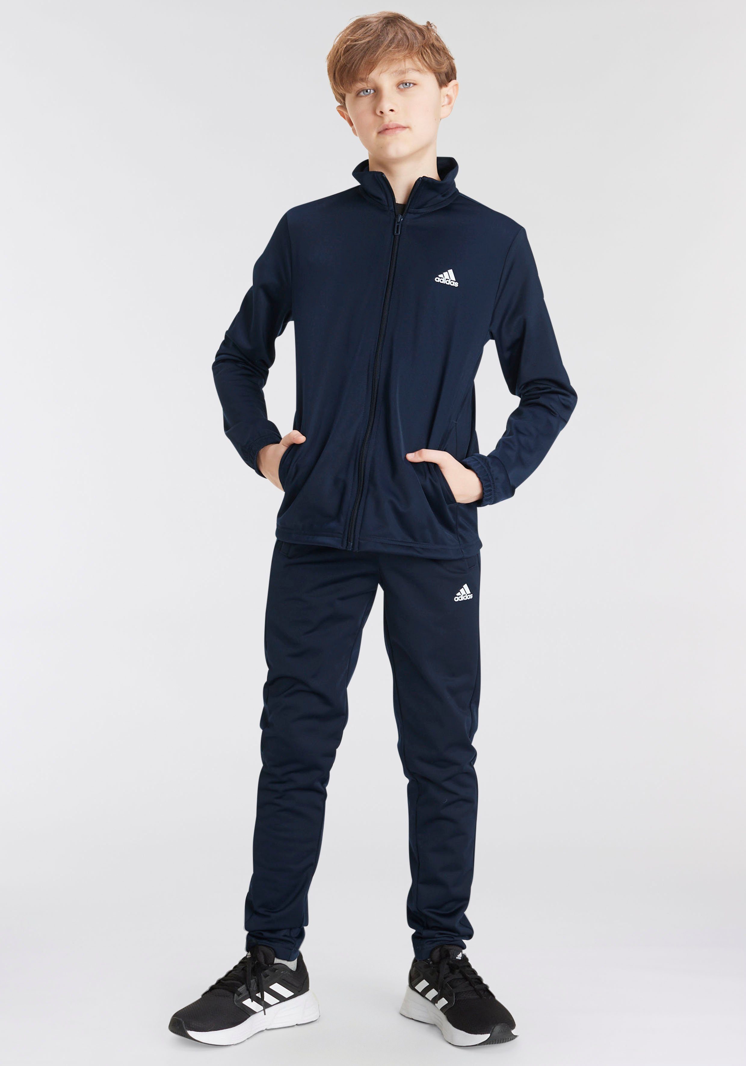 adidas Sportswear Trainingspak ESSENTIALS BIG LOGO (2-delig) kinderen trainingspakken maat 176 blauw