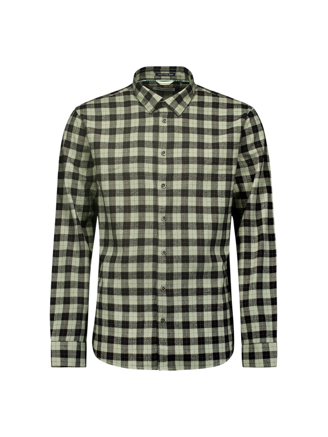 NO EXCESS Overhemd met lange mouwen geruit en met hoogwaardige viscose