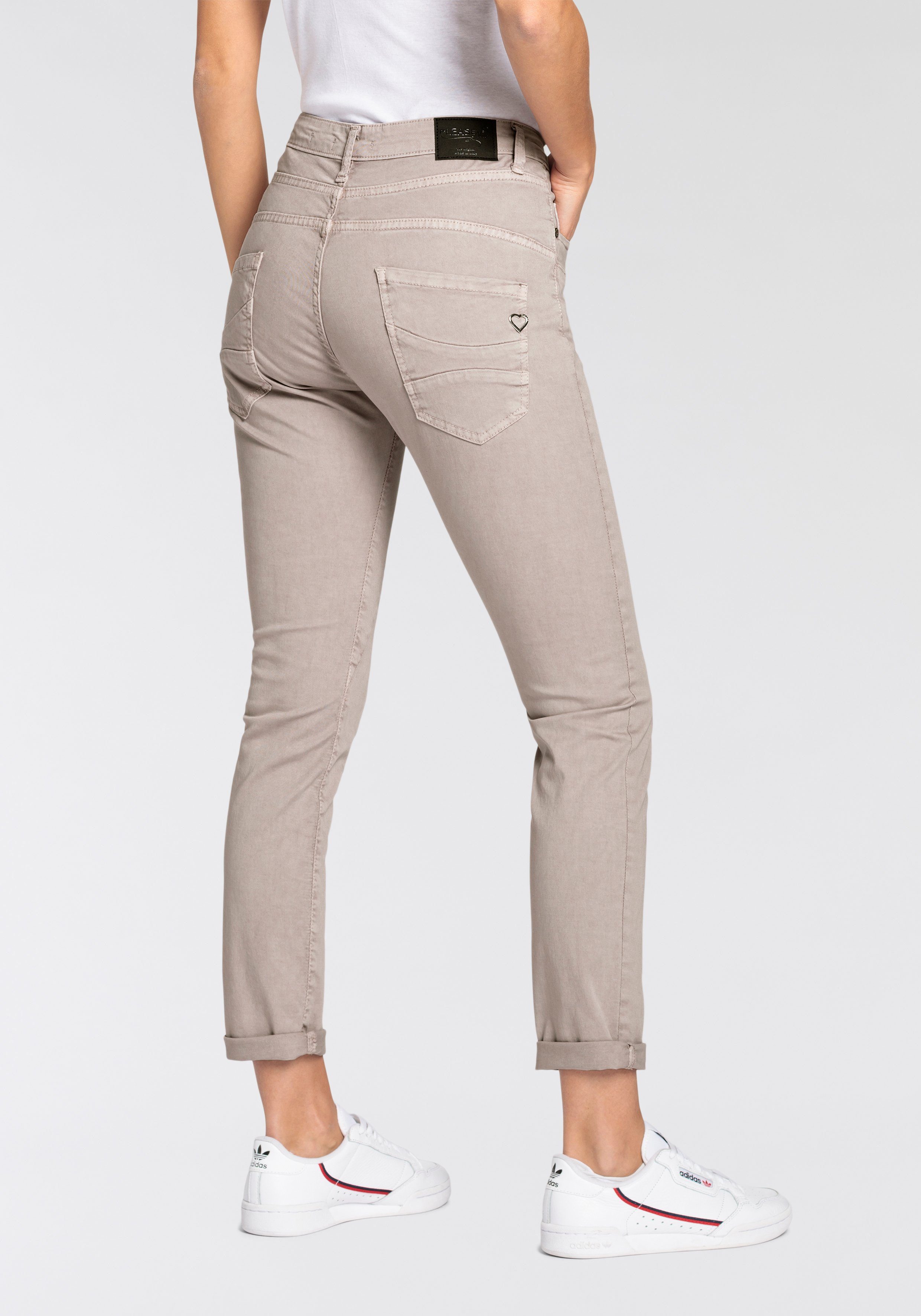 Please Jeans Skinnybroek Met bijzondere knoopsluiting