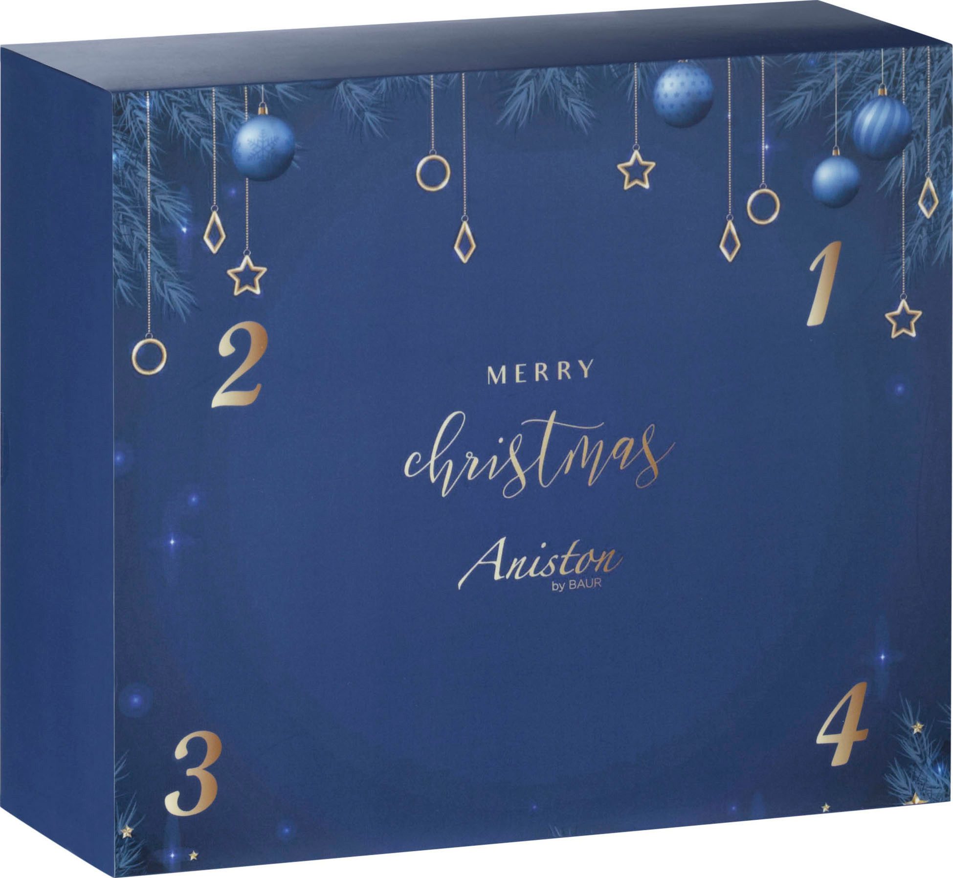 Aniston JEWELRY & WATCHES Adventskalender Kalender 2024 cadeau-set kerst horloge ketting armband creolen (set, 7-delig)