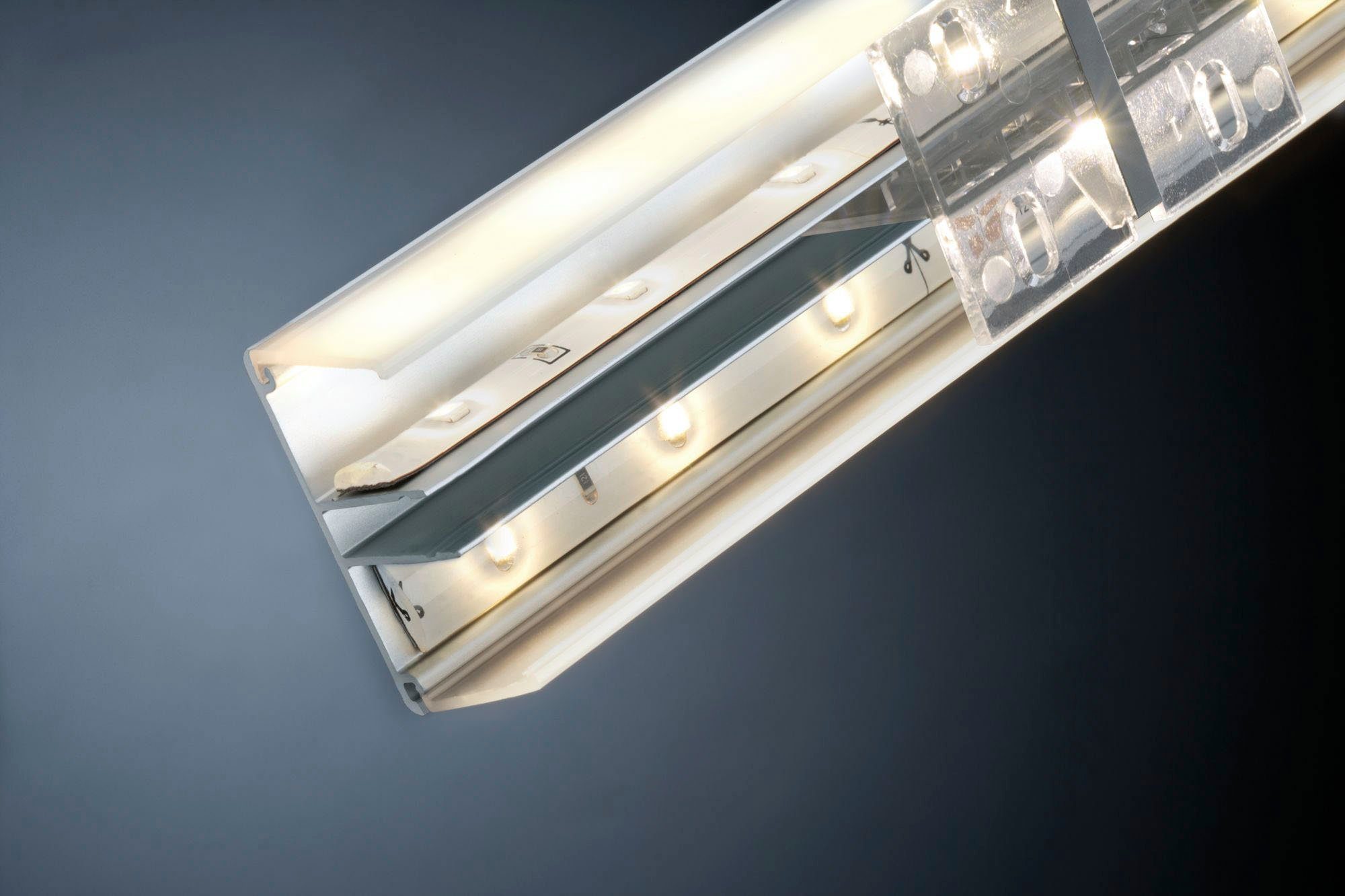 Paulmann Led-strepen Duo profiel 1m alu geanodiseerd, aluminium alu geanodiseerd, aluminium (1 stuk)