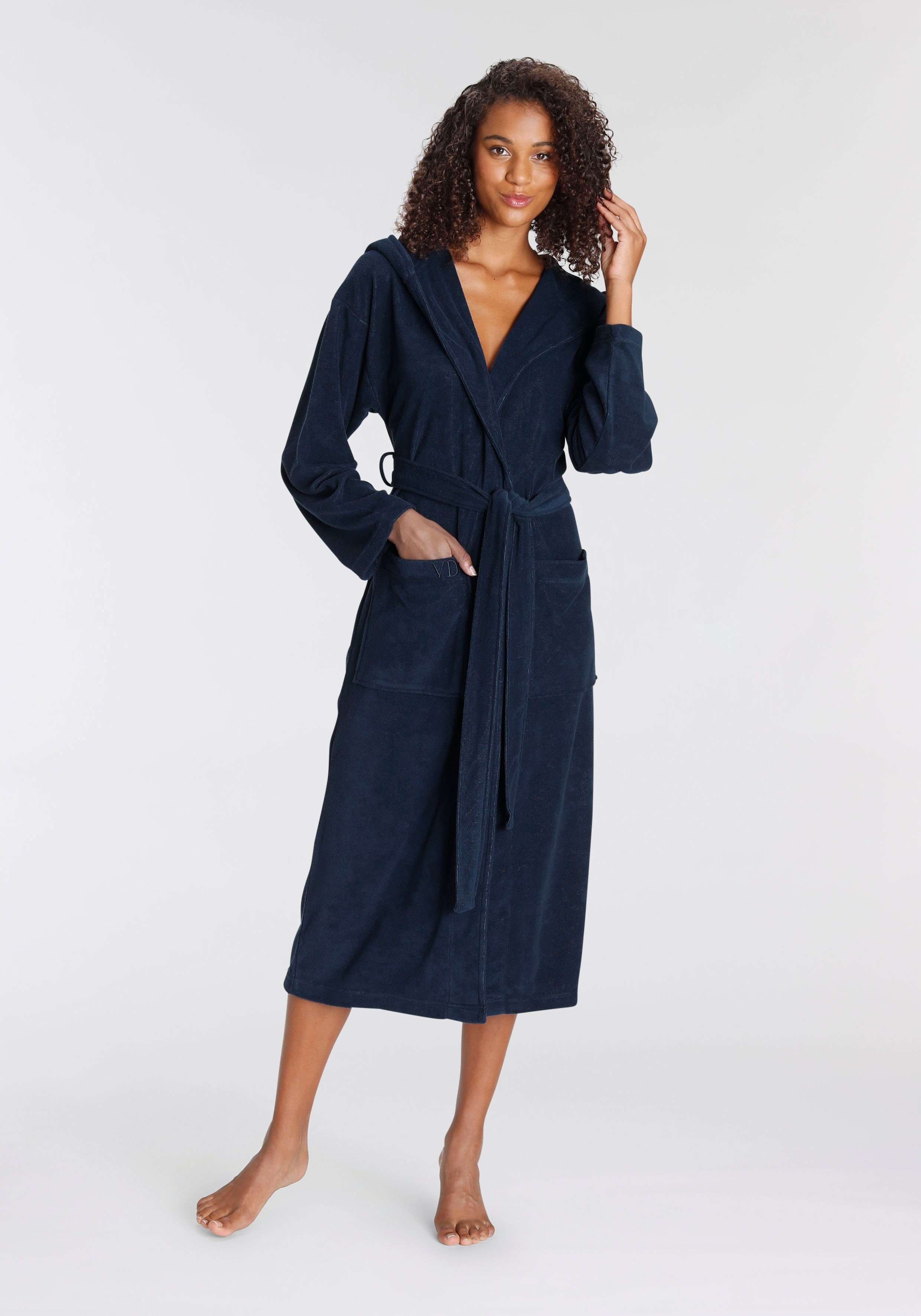 Vivance Dreams Badjas dames badjassen maat S/32 (34) blauw