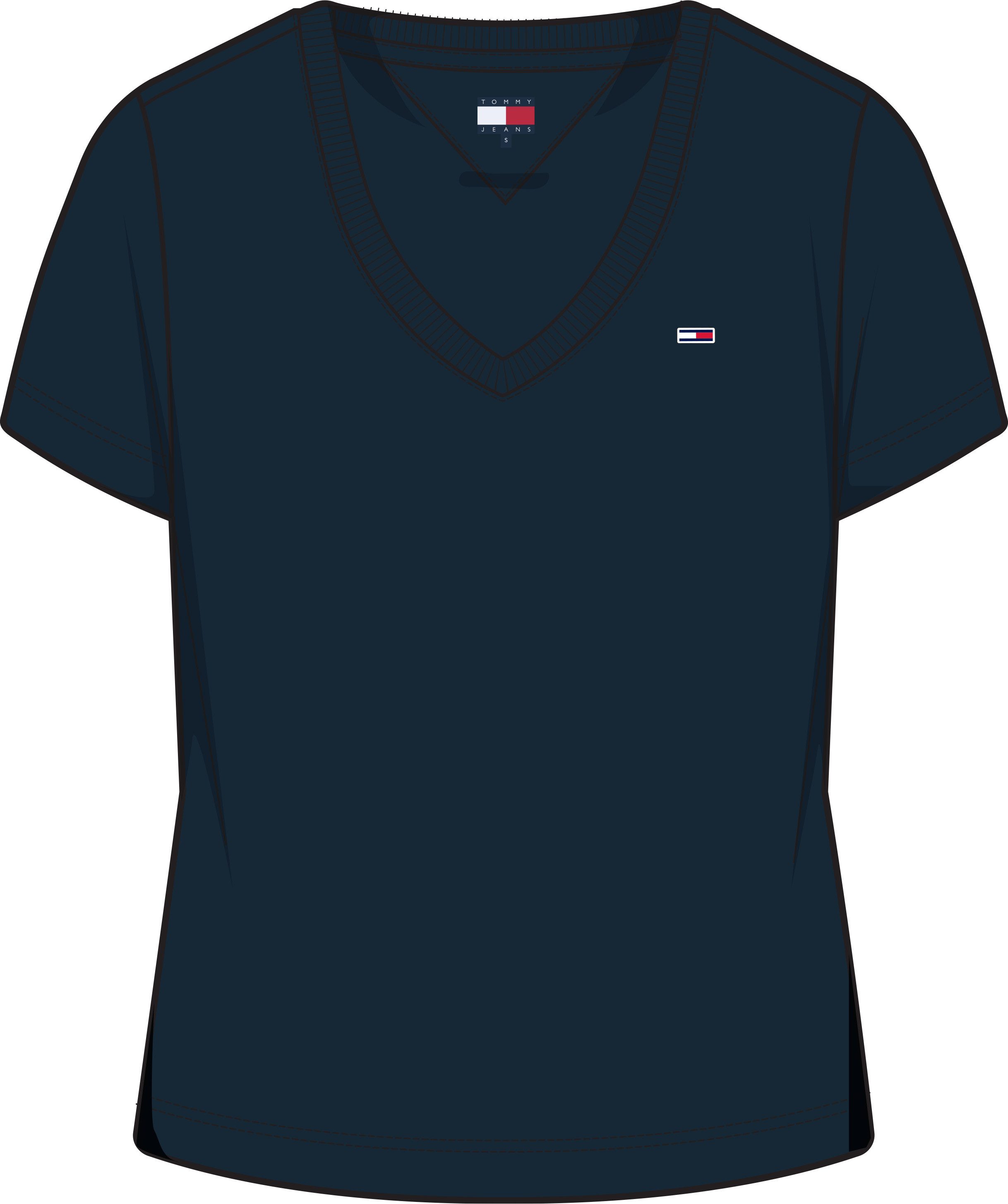 TOMMY JEANS T-shirt TJW SLIM V-NECK TEE