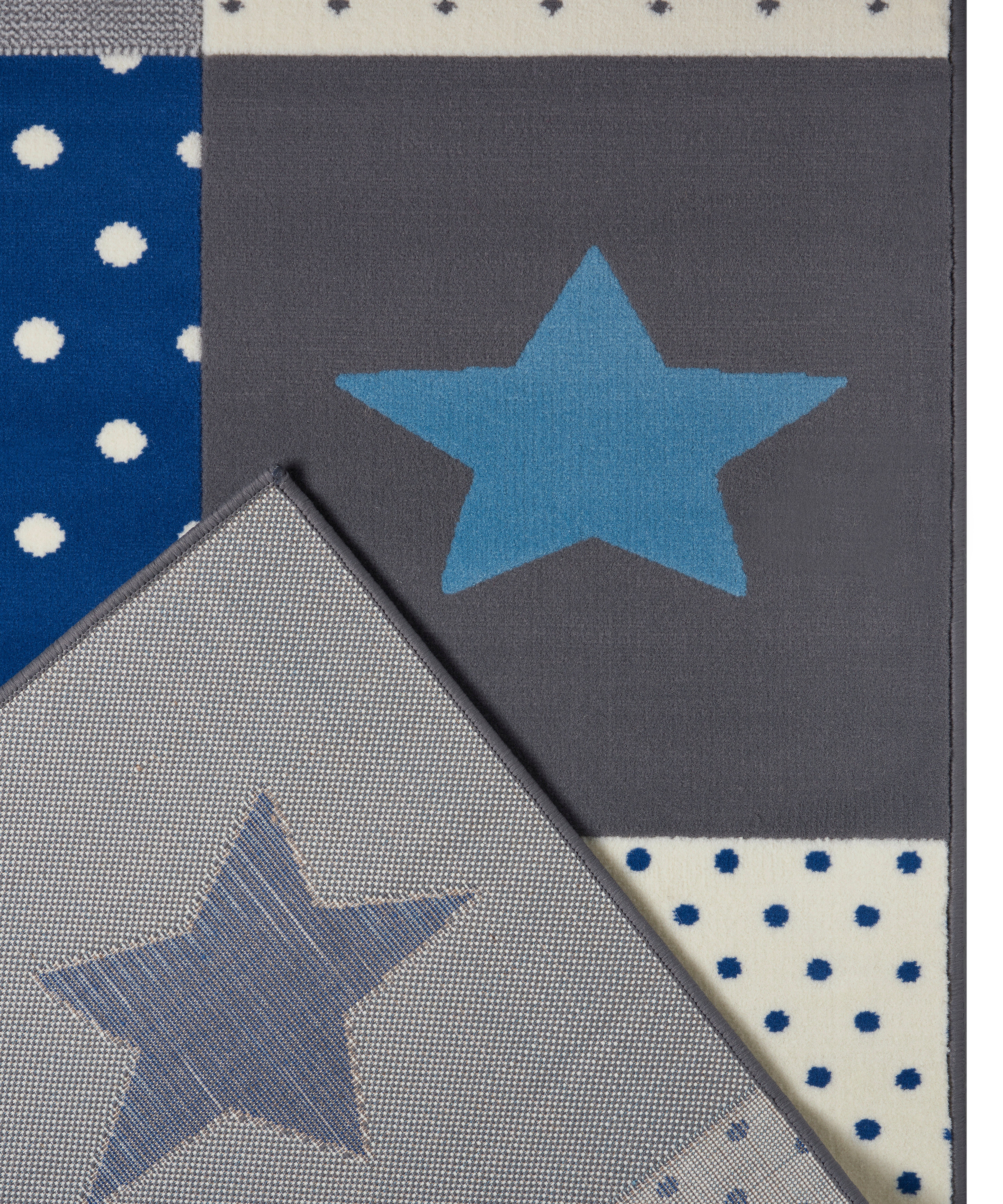 HANSE Home Kindervloerkleed Pretty Patchwork Ster, hart motief, korte pool, patchwork