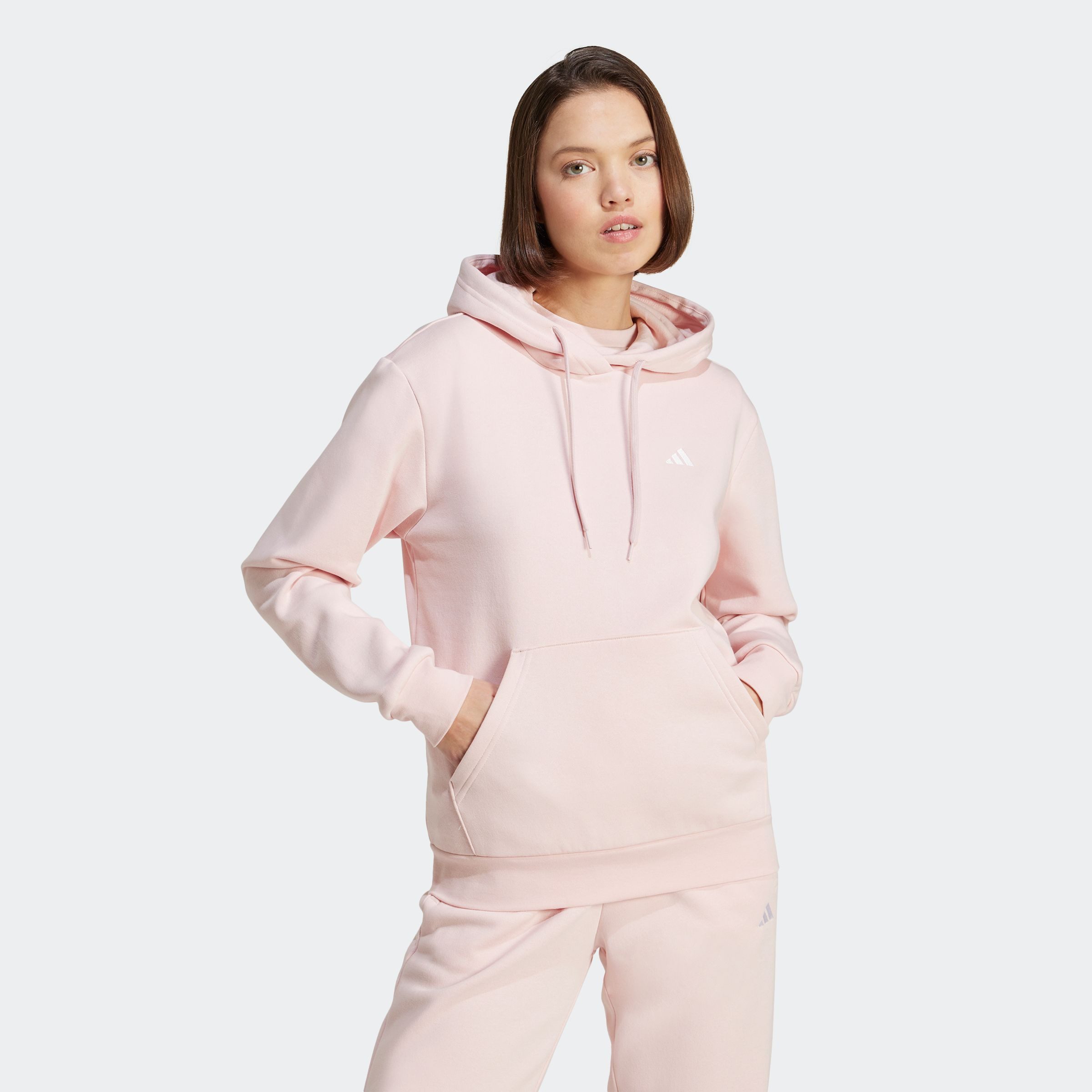adidas Sportswear Hoodie W SL FC HD dames vesten maat M roze