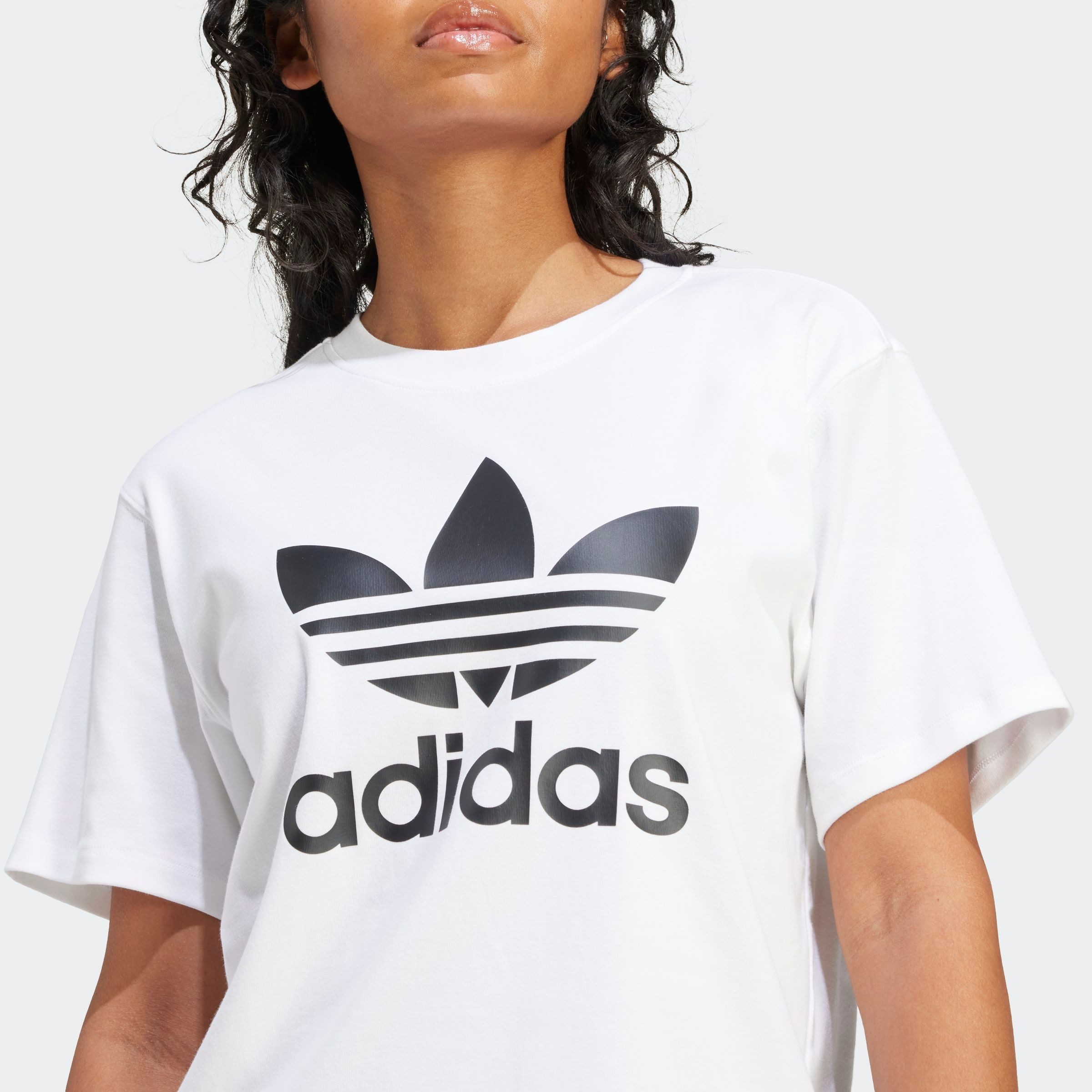 adidas Originals T-shirt TREFOIL TEE Basic shirt met grote trefoil logoprint