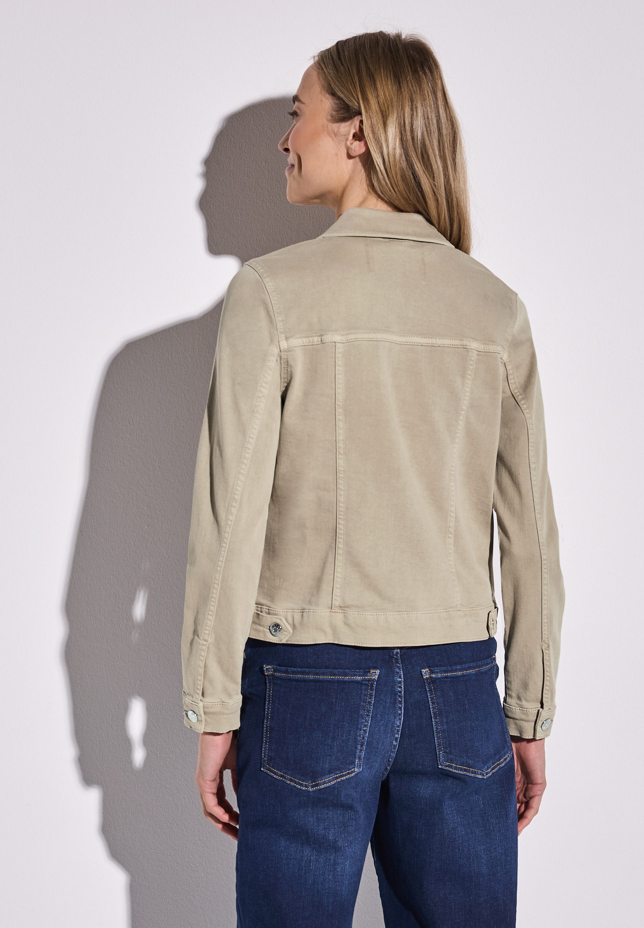STREET ONE Jeansjack met stretch en knoopsluiting
