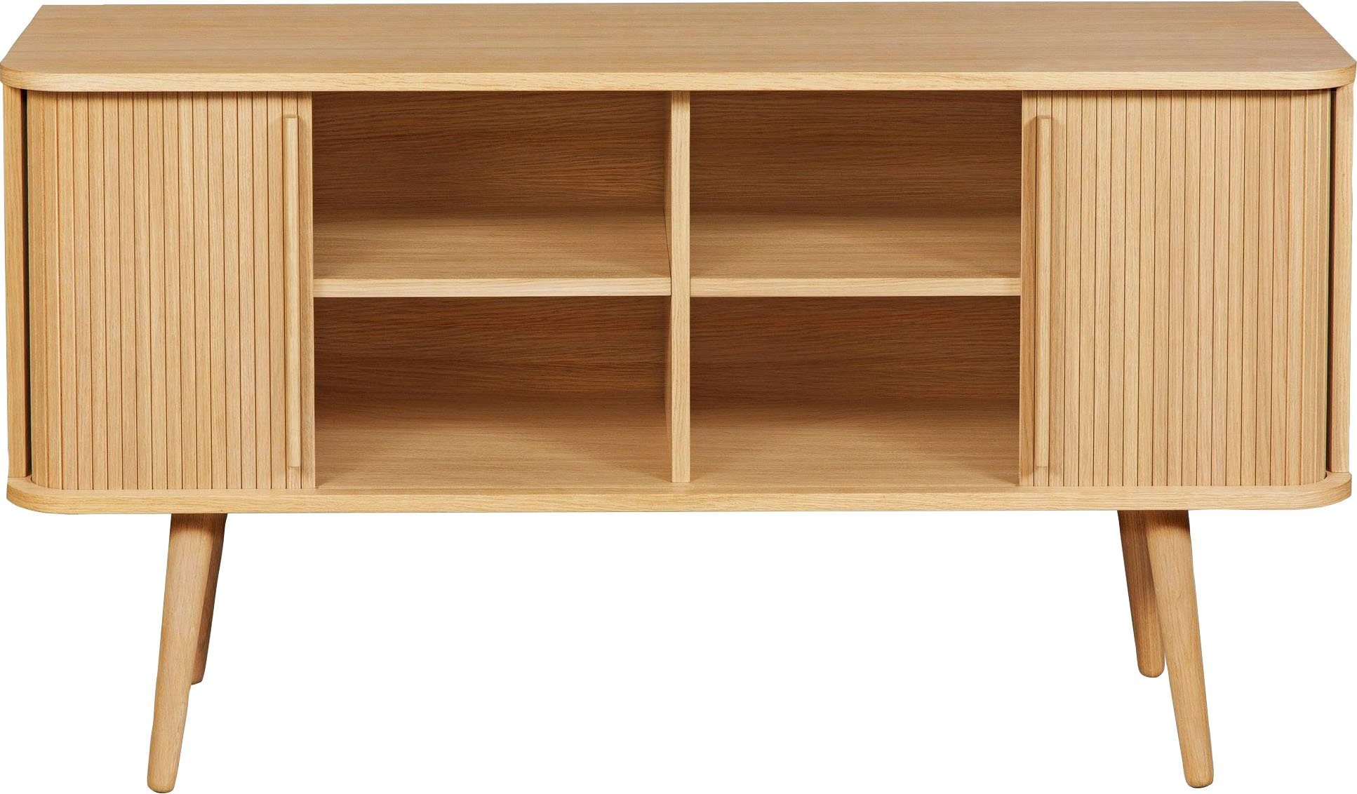 Woodman Dressoir Rove Commode met bijzonder ontwerp, breedte 138 cm, met eikenhoutfineer