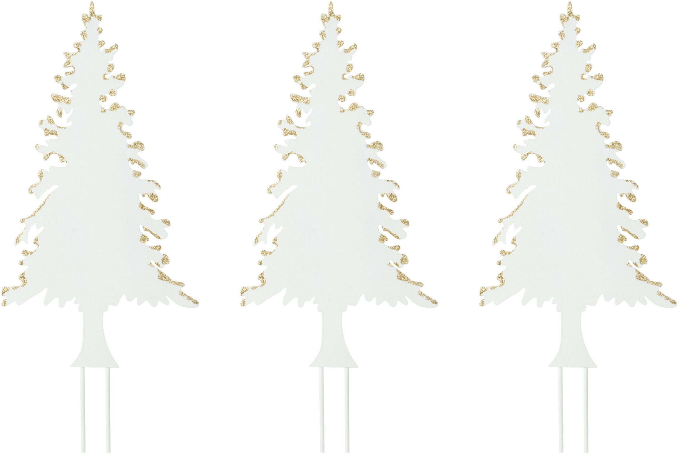 Creativ deco Deco-boom Kerst versiering (3 stuks)