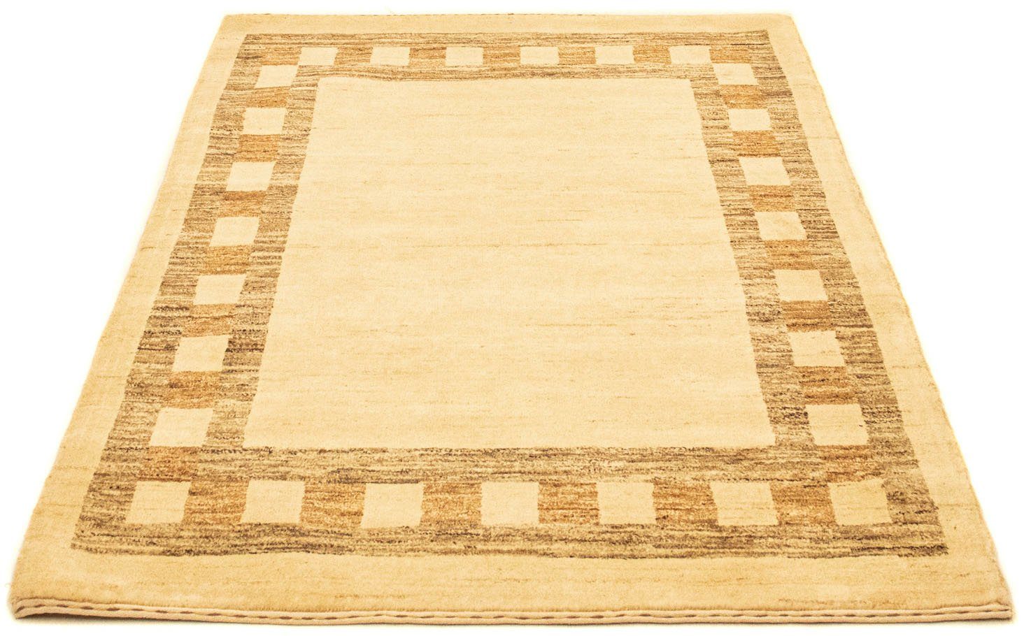 morgenland Wollen kleed Gabbeh-kleed met de hand geknoopt beige handgeknoopt