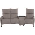 exxpo - sofa fashion 3-zitsbank inclusief relaxfunctie en vak bruin