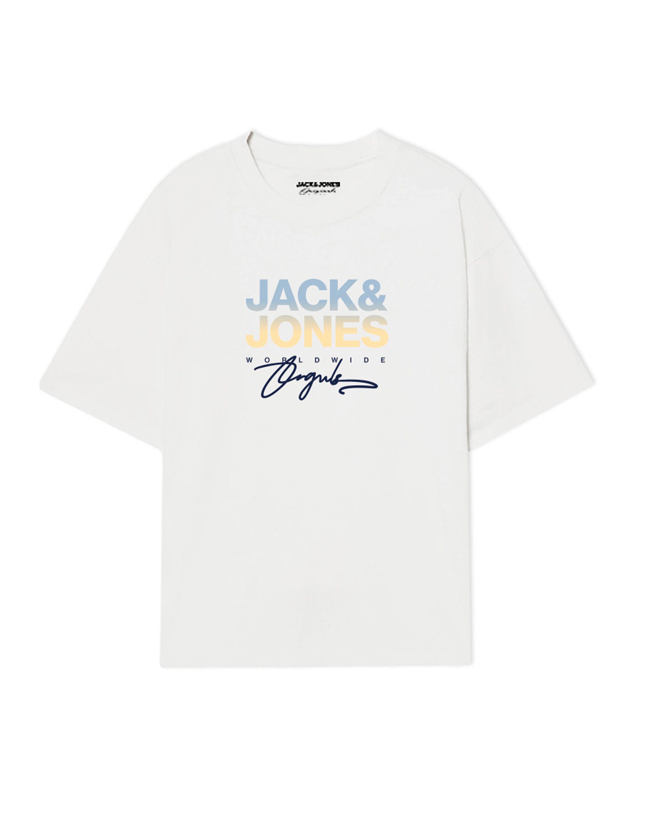 Jack & Jones PlusSize Shirt met print JORCANGGU TEE SS CREW NECK FST PLS
