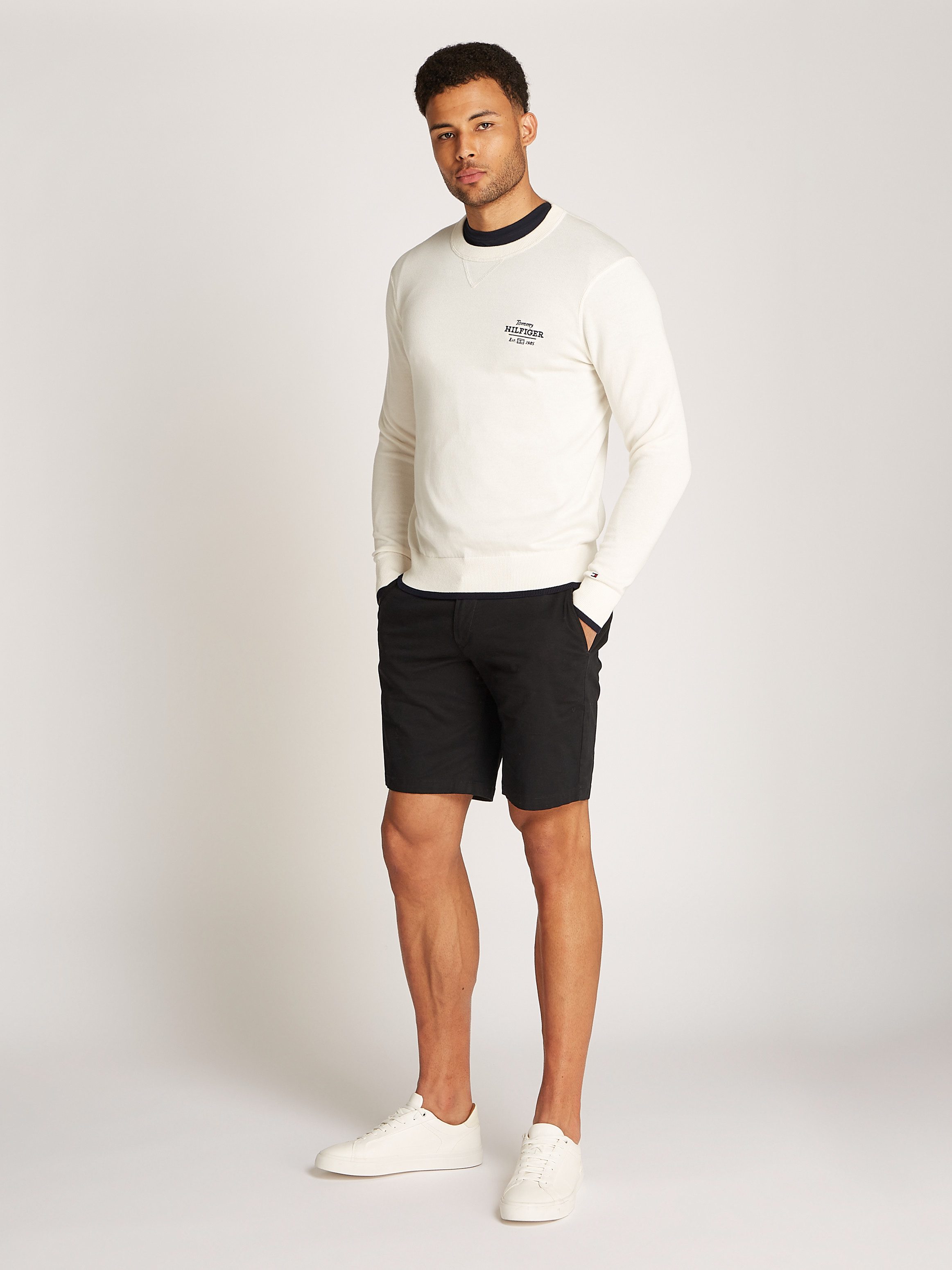 Tommy Hilfiger Trui met ronde hals GRAPHIC COTTON CREW