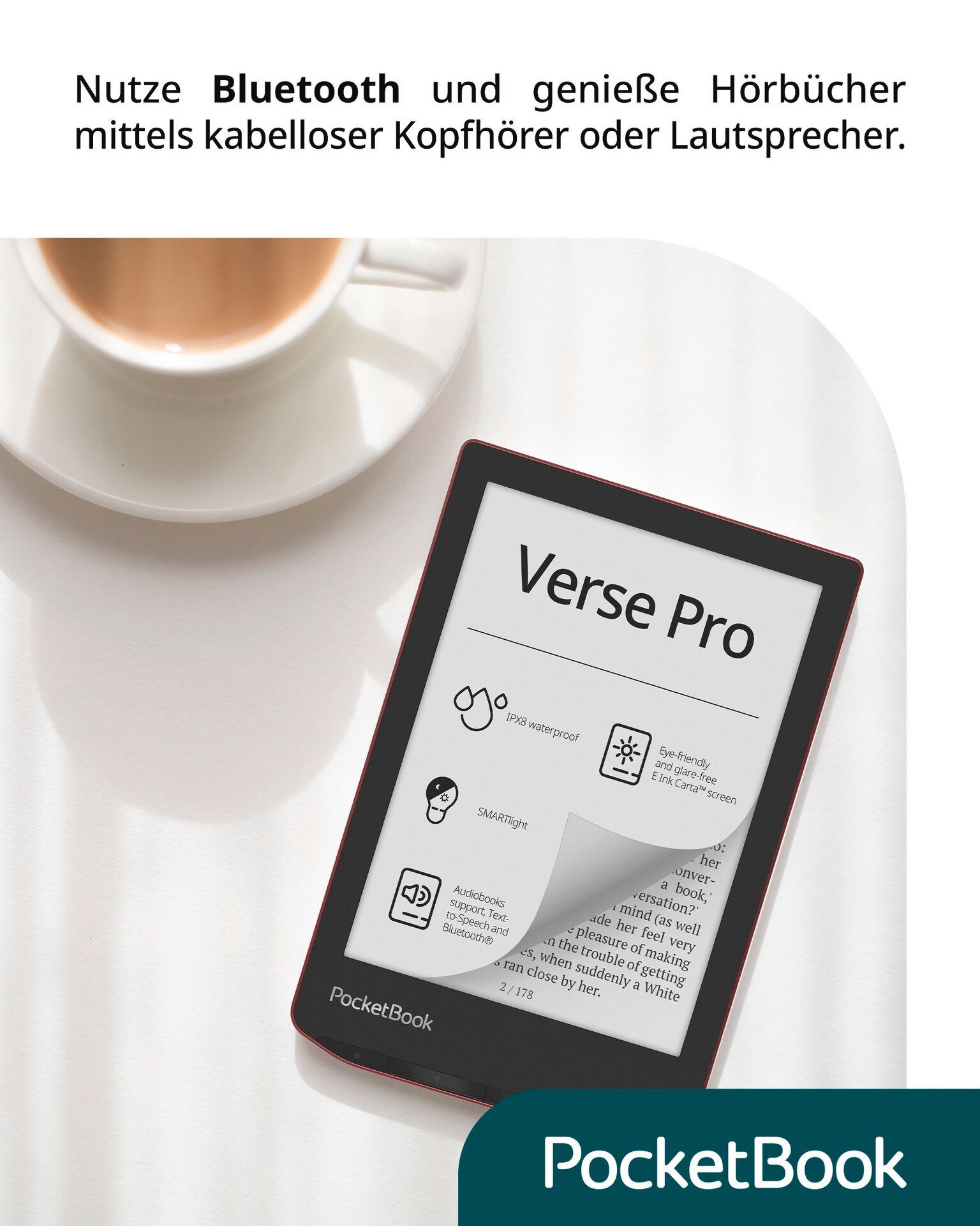 PocketBook E-reader Verse Pro, 6"