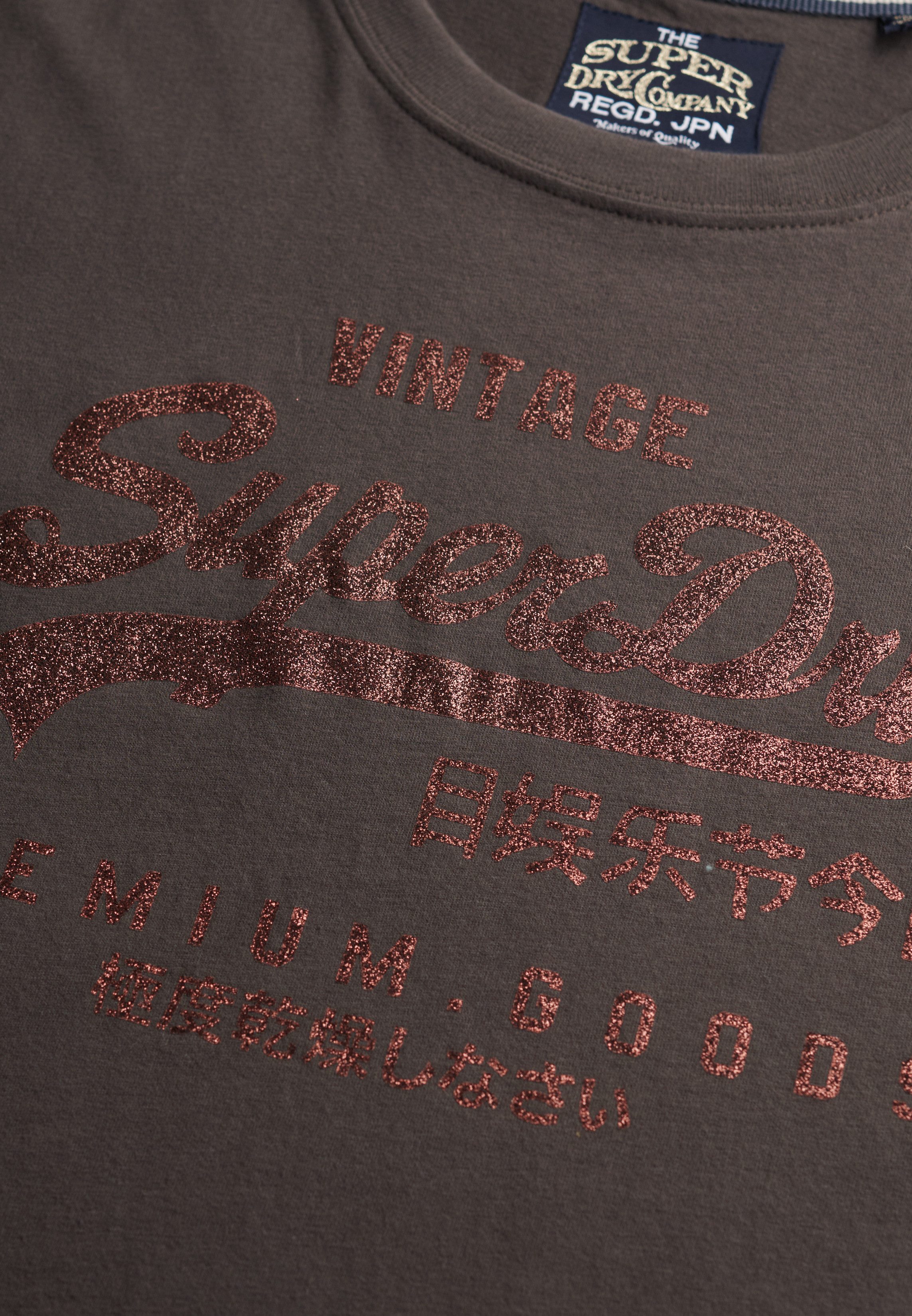 Superdry Shirt met print EMBELLISHED VL RELAXED TEE