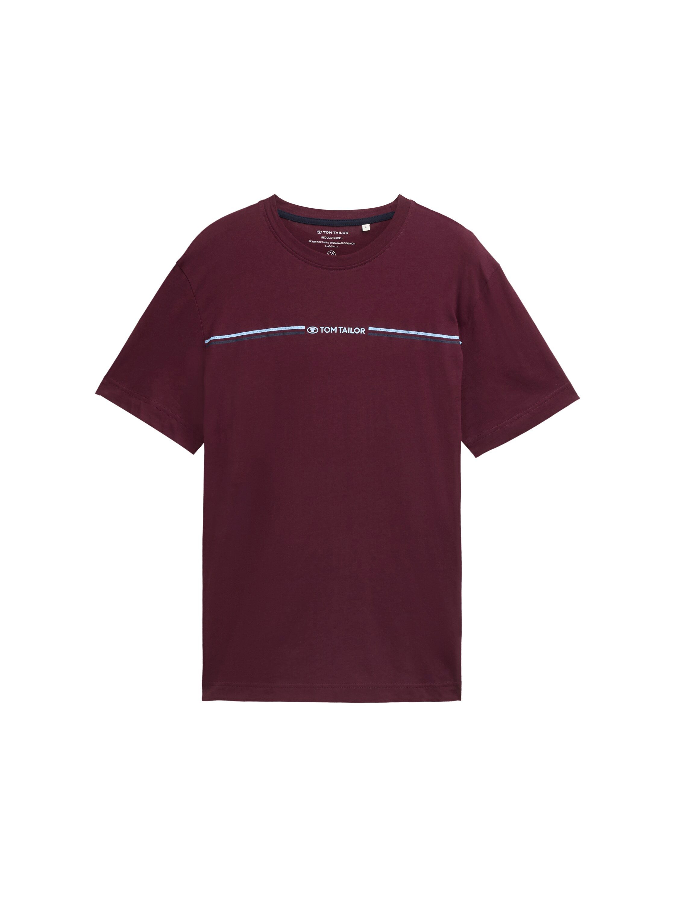Tom Tailor T-shirt met logo-frontprint