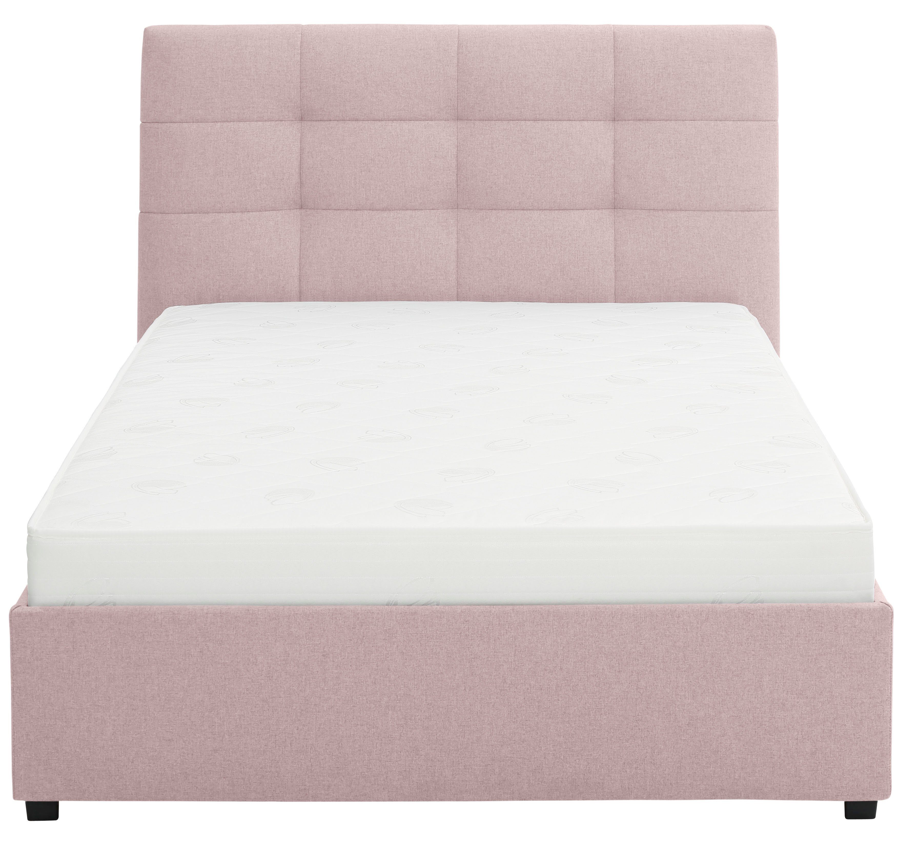 Lüttenhütt Gestoffeerd bed Endres met bedkist, naar keuze zonder matras/lattenbodem of incl. matras