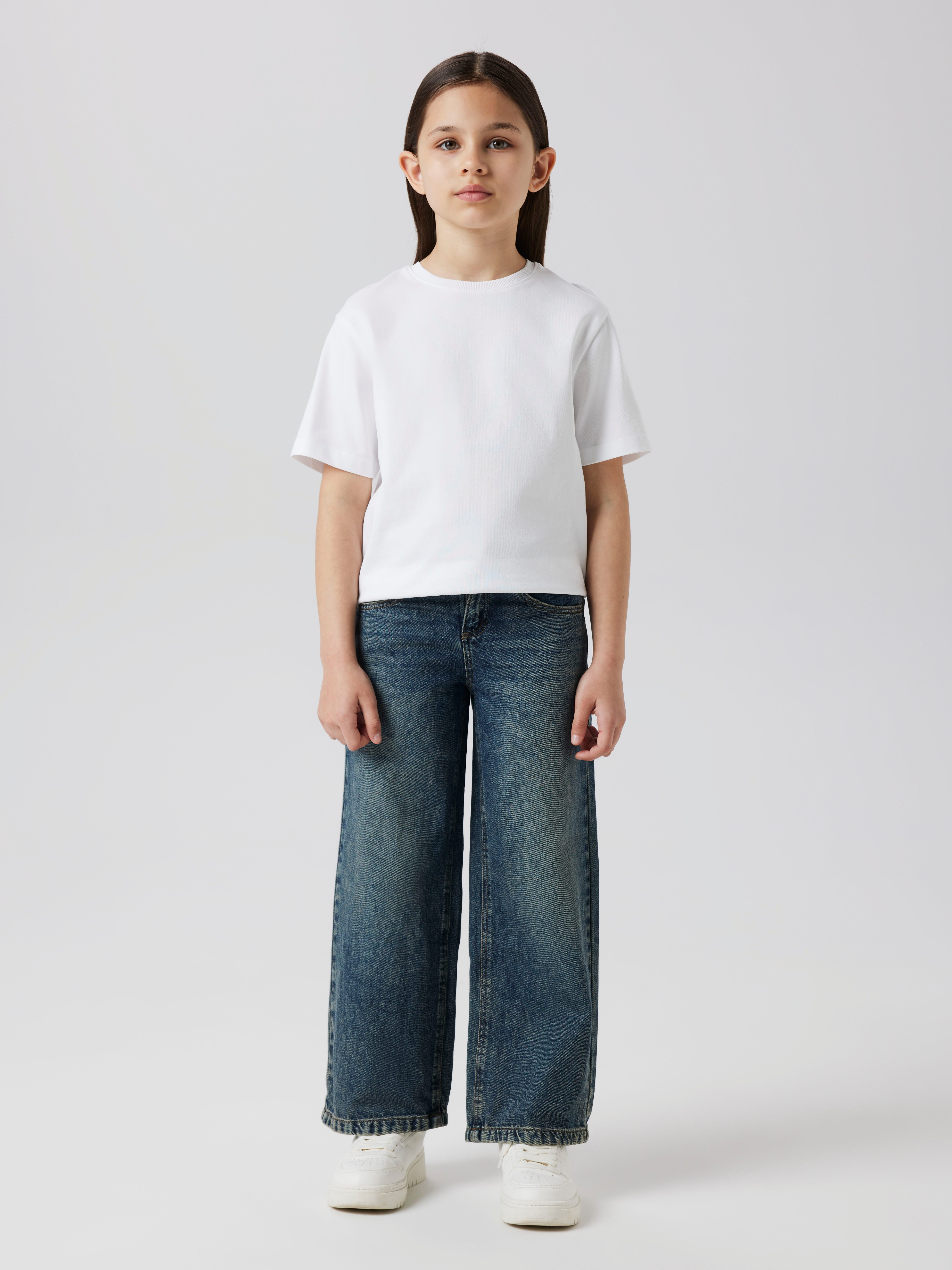Name It Wijde jeans NKFROSE voor meisjes met wijde pijpen en klassieke pasvorm