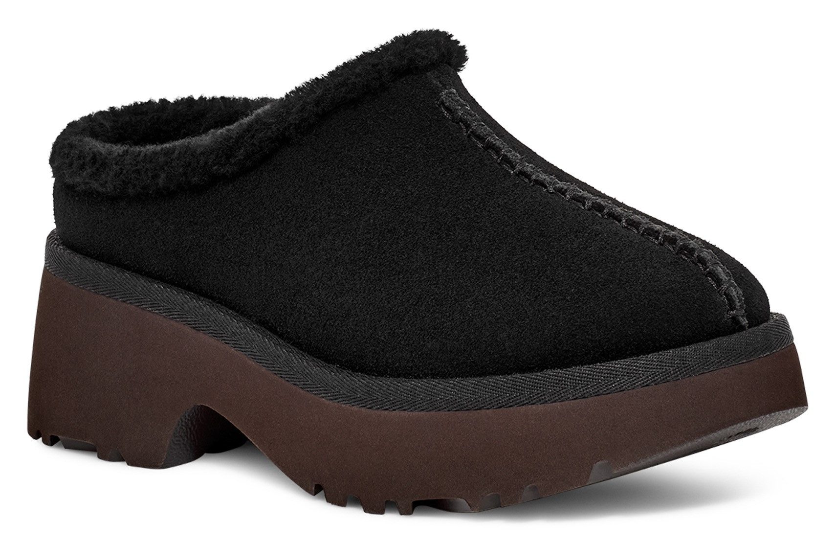 UGG Clogs NEW HEIGHTS COZY CLOG mule, flats, pantolette, plateau schoen met gepolsterde voetbed dames clogs maat 40 EU zwart