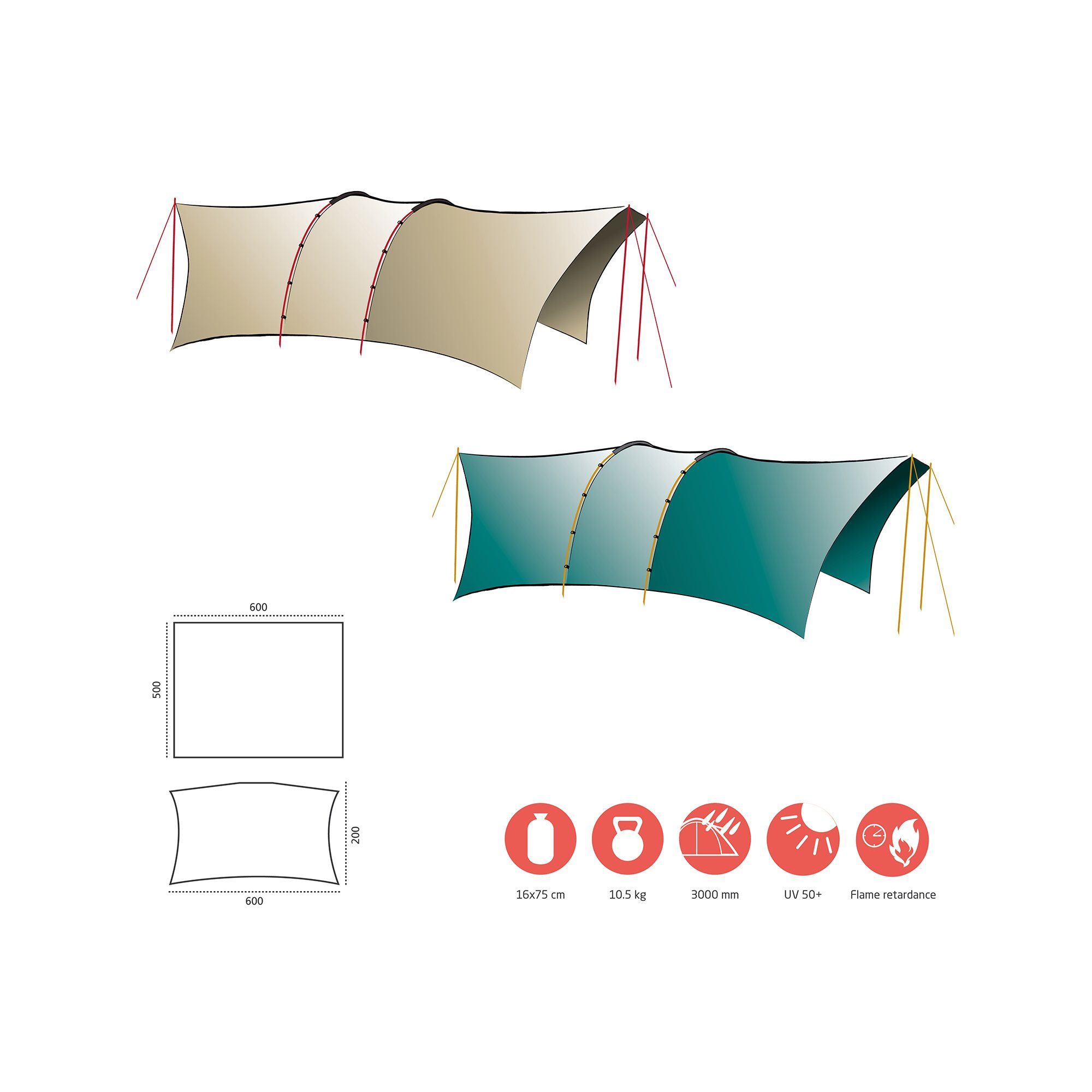 GRAND CANYON Tarp TAHUTA SHELTER 5
