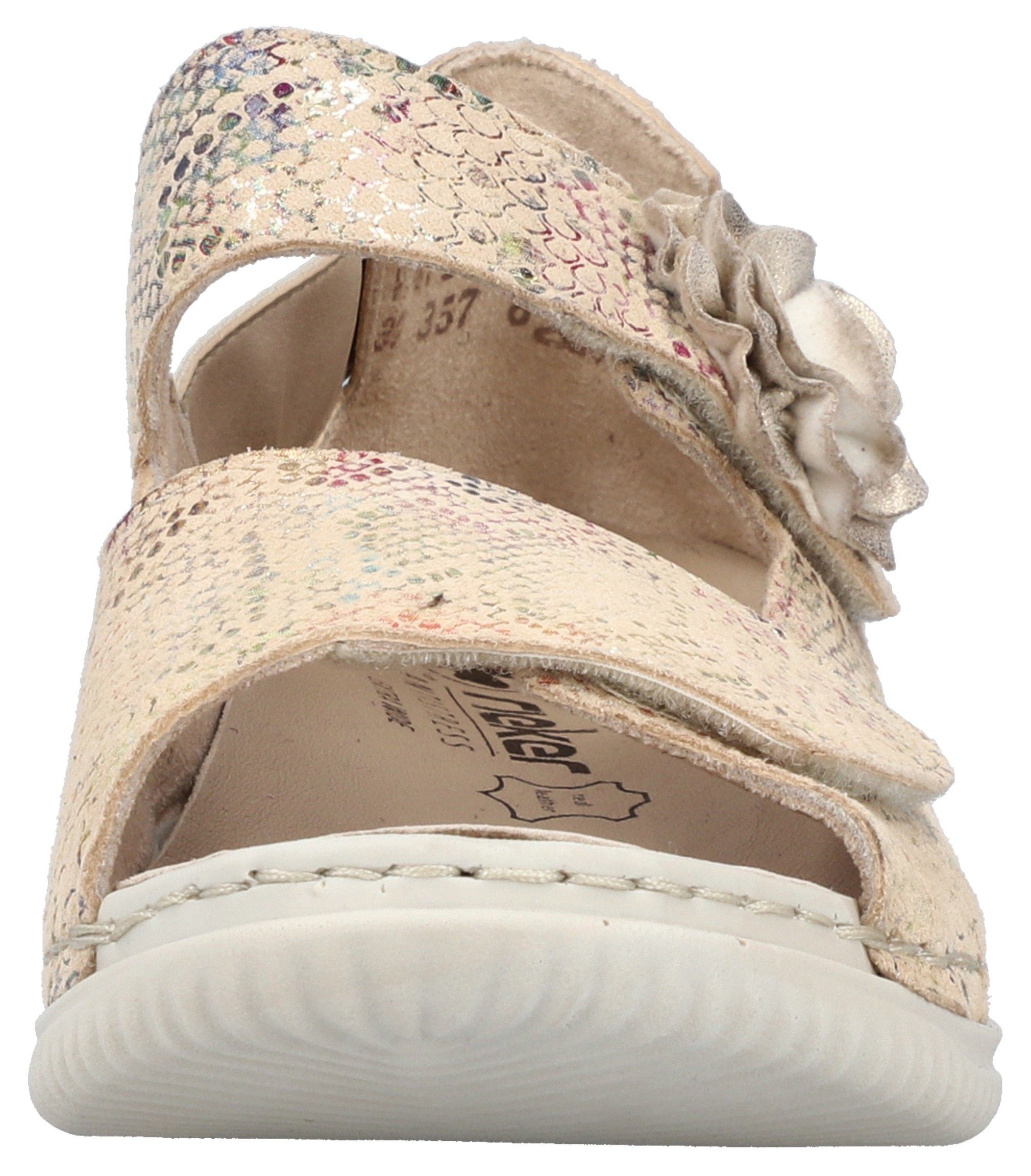 Rieker Sandalen , zomerschoen, sandaal, sleehak, met klittenbandsluitingen