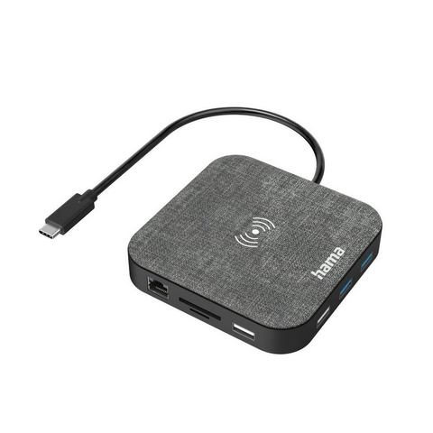 Hama USB-adapter USB-C-Hub 12Ports Wireless Charge USB 3.2 4x USB-A 2x USB-C SD HDMI VGA
