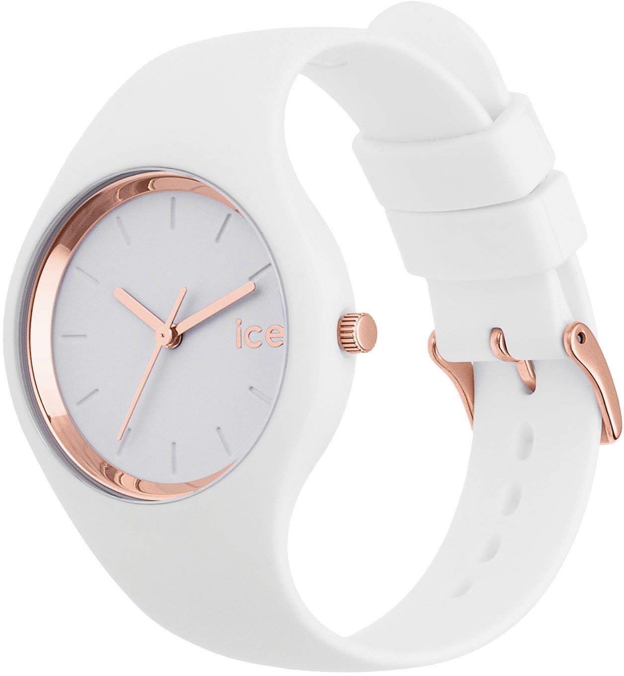 ice-watch Kwartshorloge ICE glam - S37 - 3H Polshorloge, dameshorloge, siliconen band, analoog