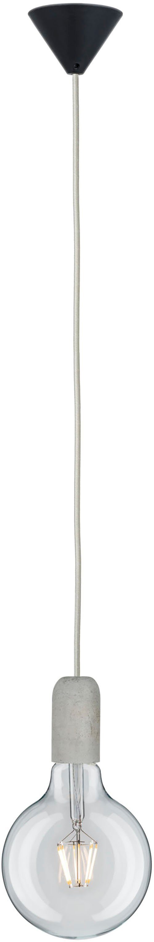 Paulmann Hanglamp Neordic Jano max. 1x60W Grijs/Zwart 230V Beton/Kunststof (1 stuk)