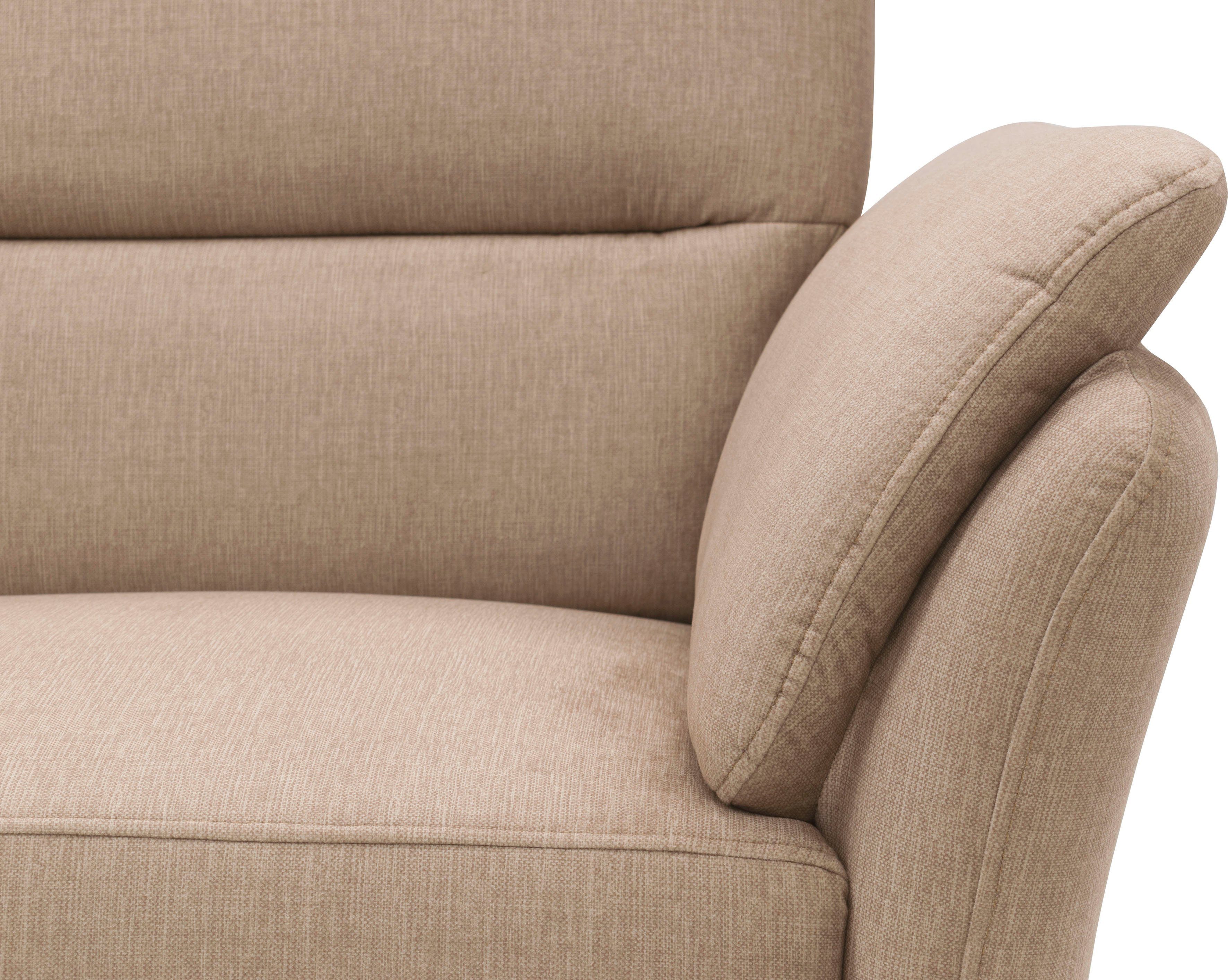 DOMO collection 2-zitsbank Pina, smalle armleuningen, met bonellvering, compact & elegant