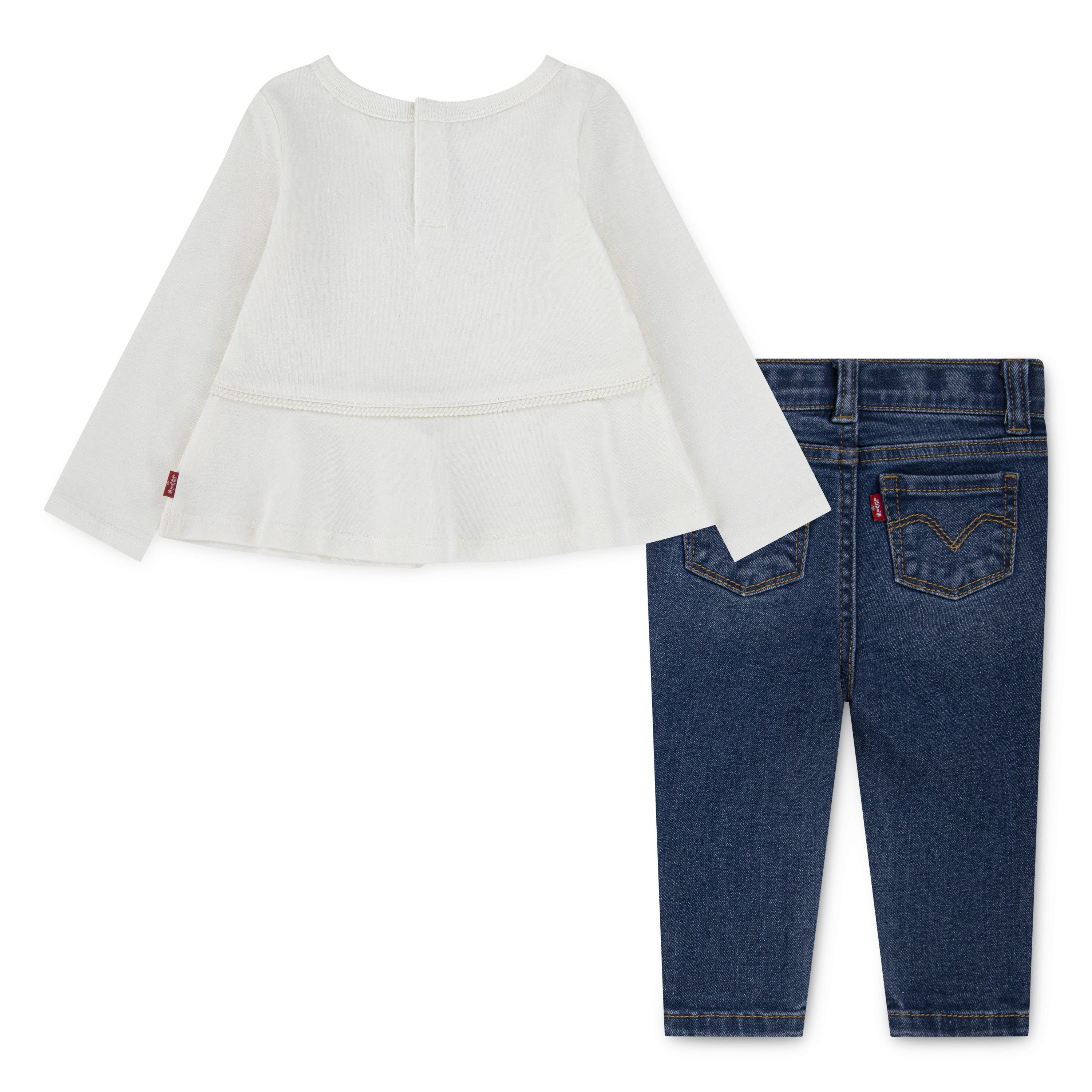 Levi's Kidswear Shirt met lange mouwen en broek (set, 2-delig)