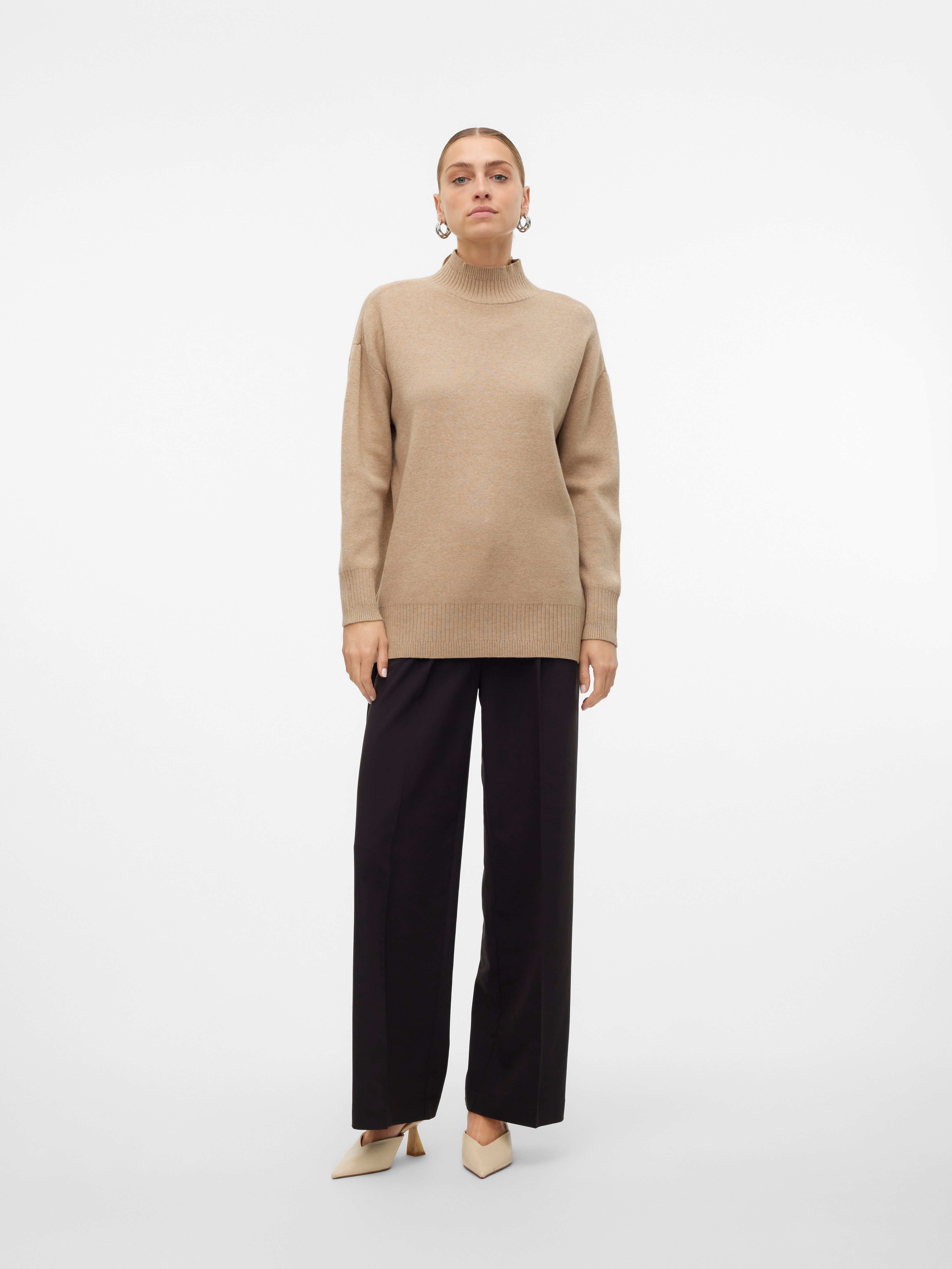 Vero Moda Gebreide trui VMGOLD LS HIGHNECK PULLOVER GA