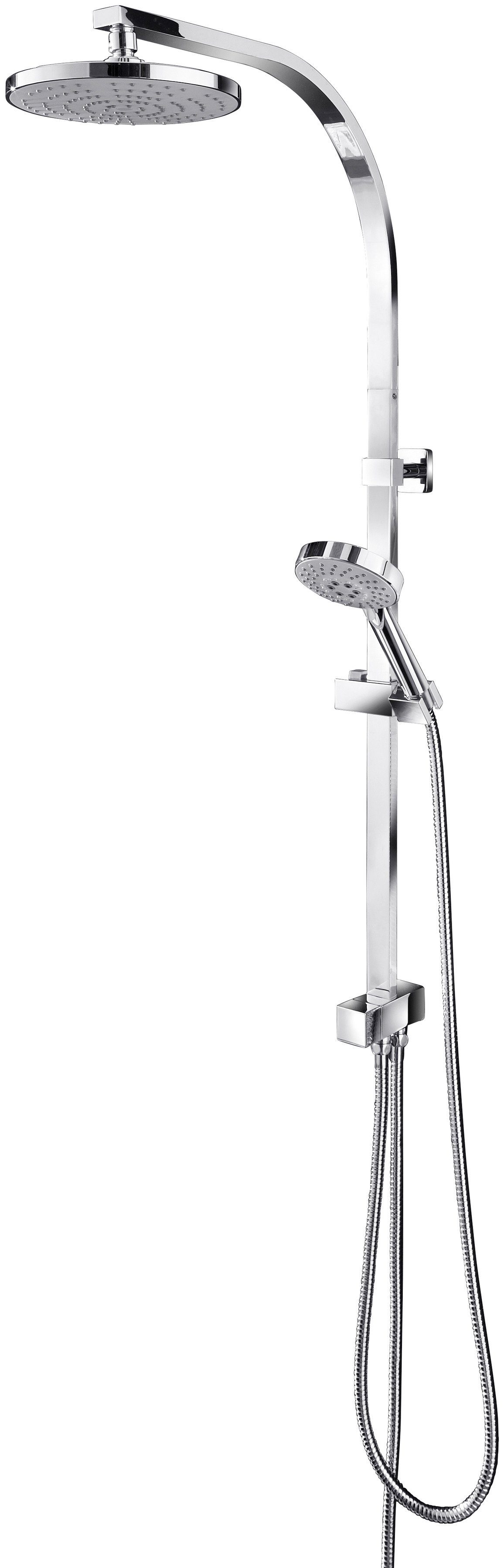 ADOB Slang en handdouche Lanzarote Diameter 20 cm (3-delig) douchekoppen zilver(kleur)