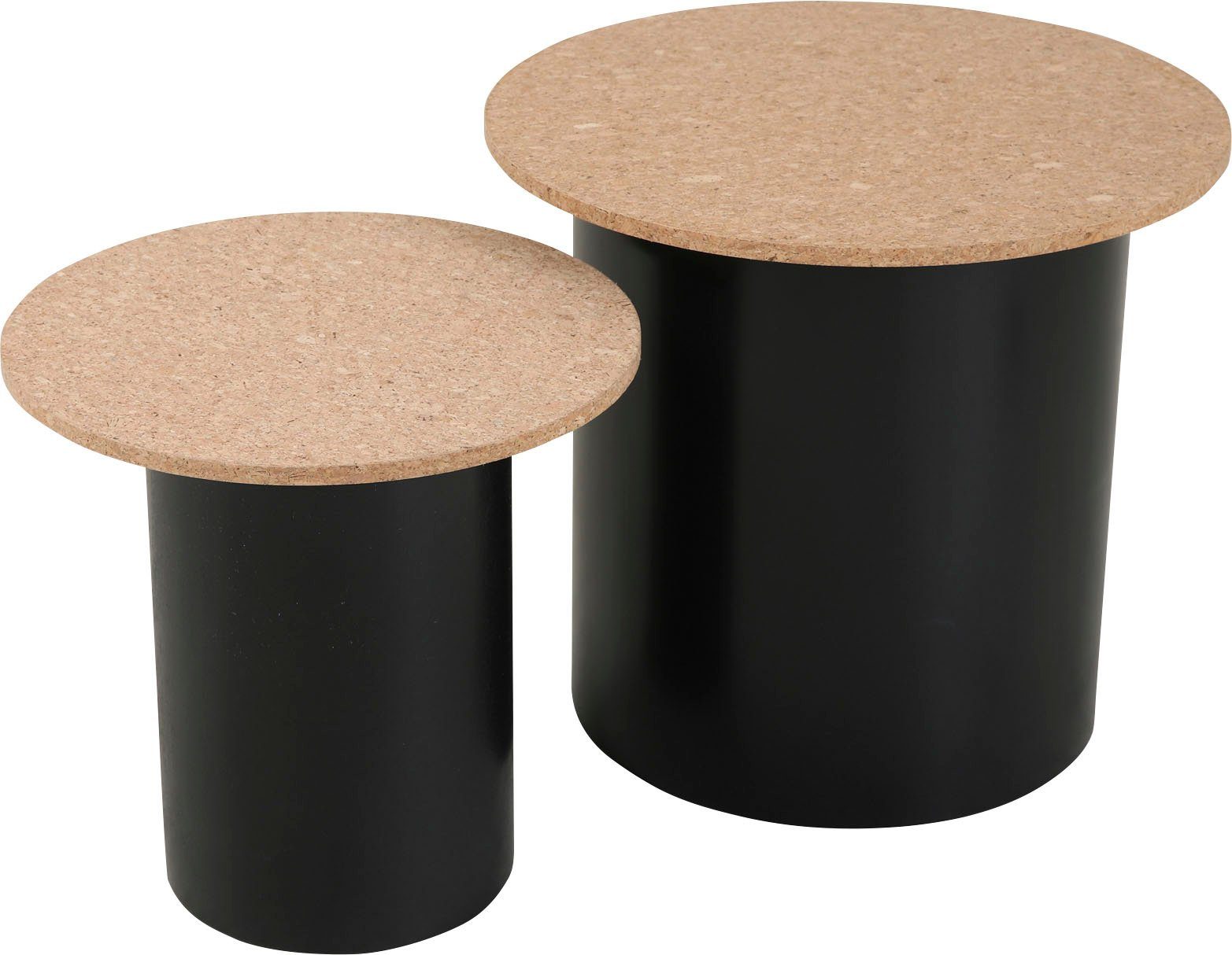 Home affaire Bijzettafel Legplank van kurk (set, 2 stuks)
