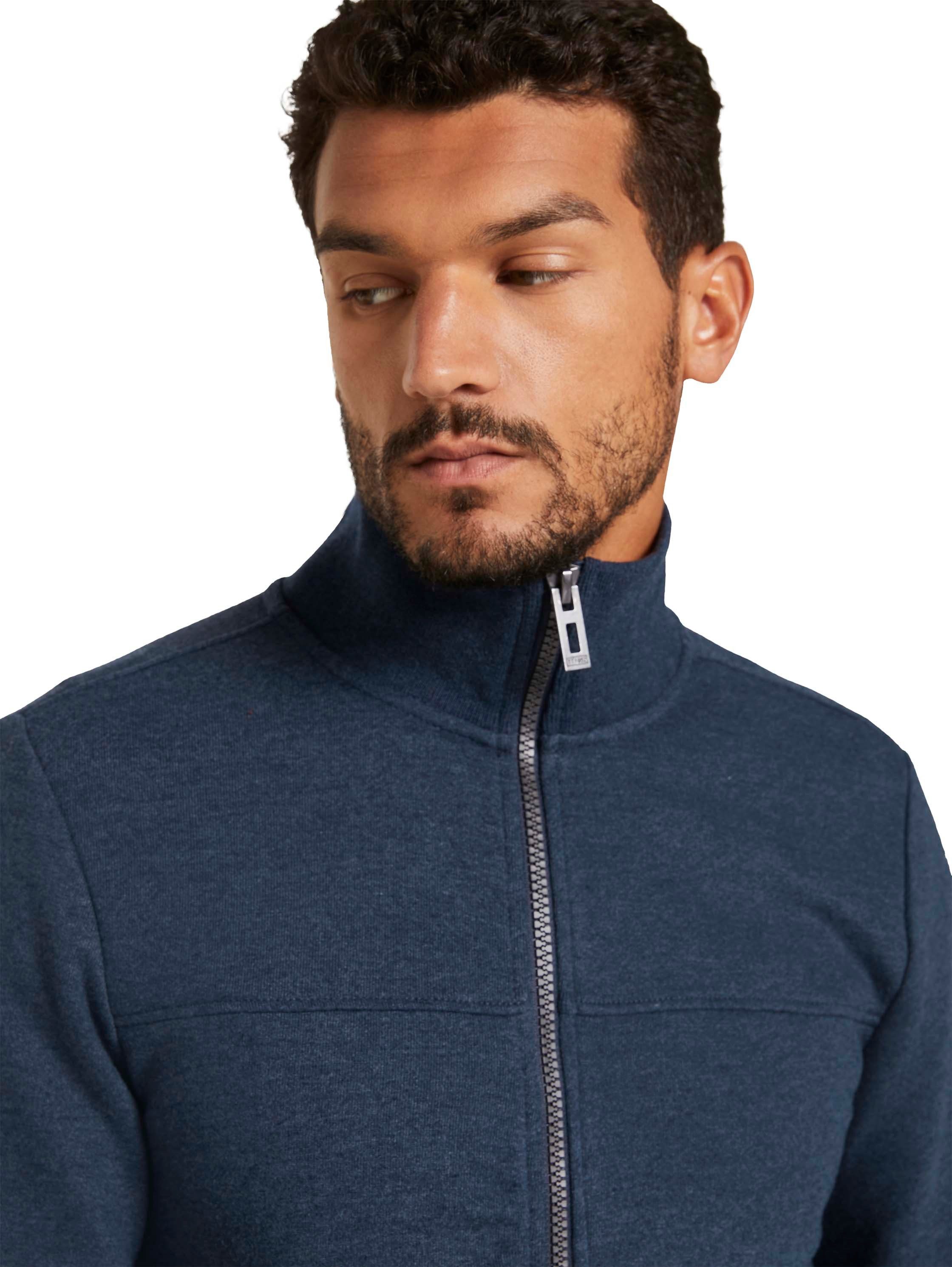 Tom Tailor Sweatvest met opstaande kraag die warm is voor de hals