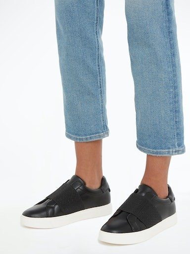 Calvin Klein Slip-on sneakers CLEAN CUPSOLE SLIP ON Clean sneaker, lage schoen, slipper met brede elastiek