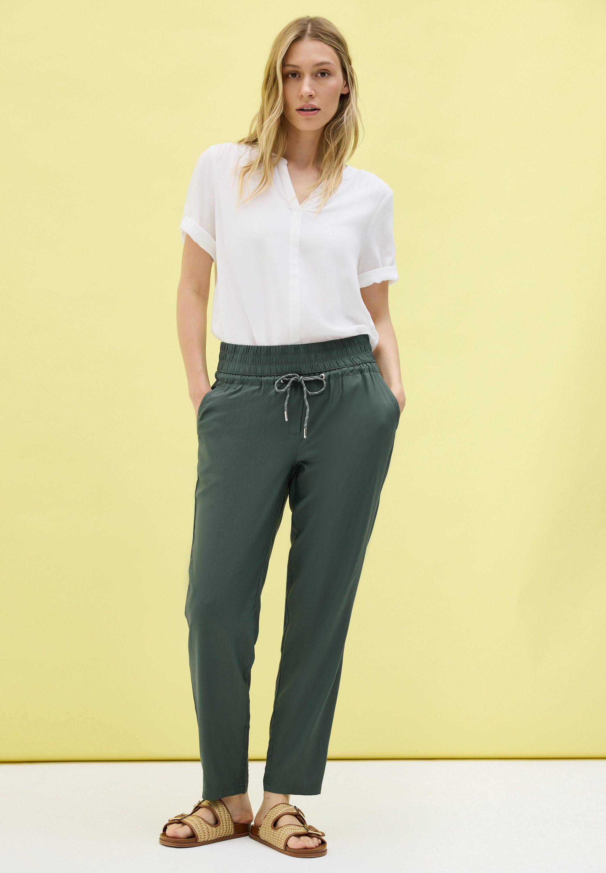 Cecil Stoffen broek Stijl Chelsea met elastische taille