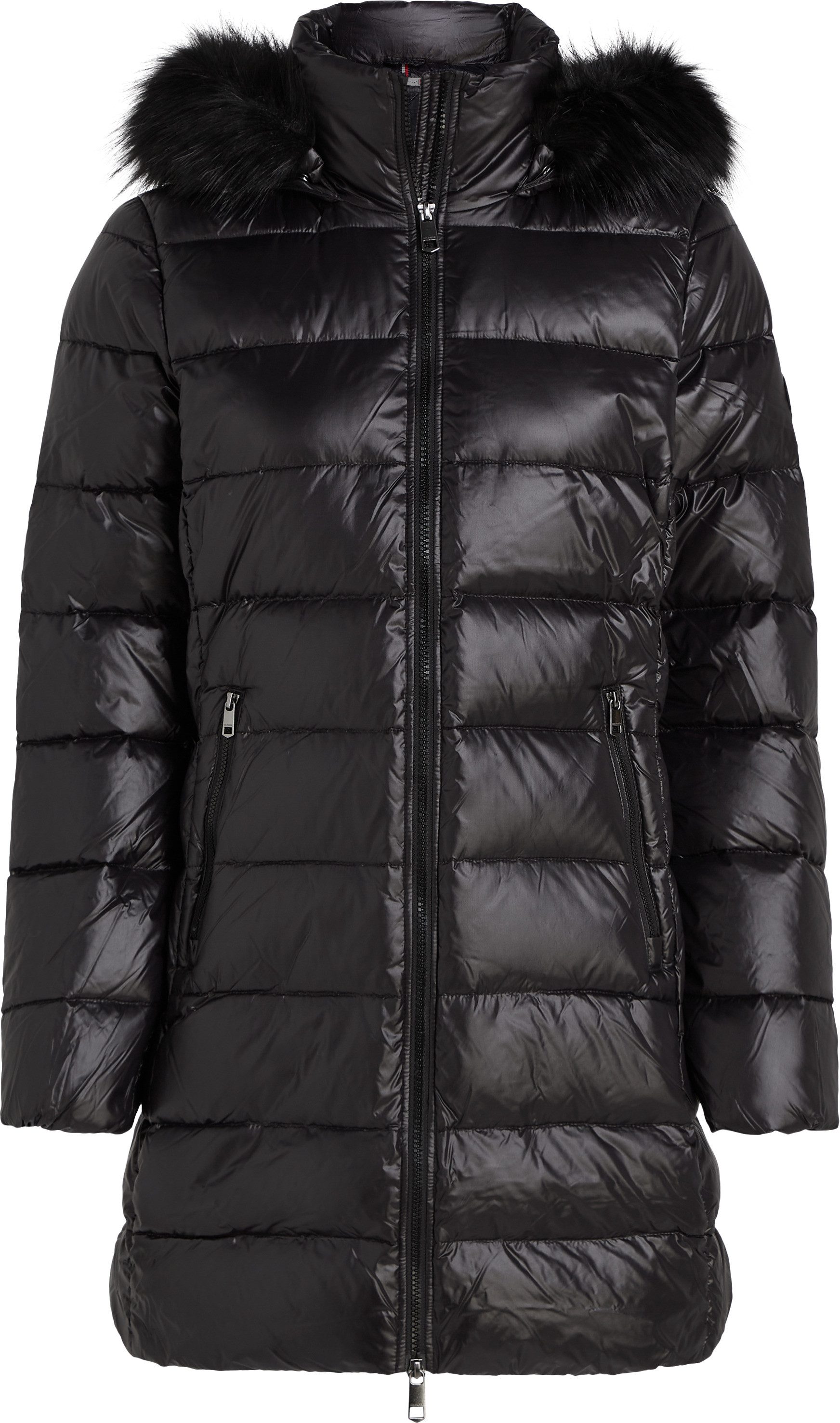 Tommy Hilfiger Lange jas met gestempeld logo