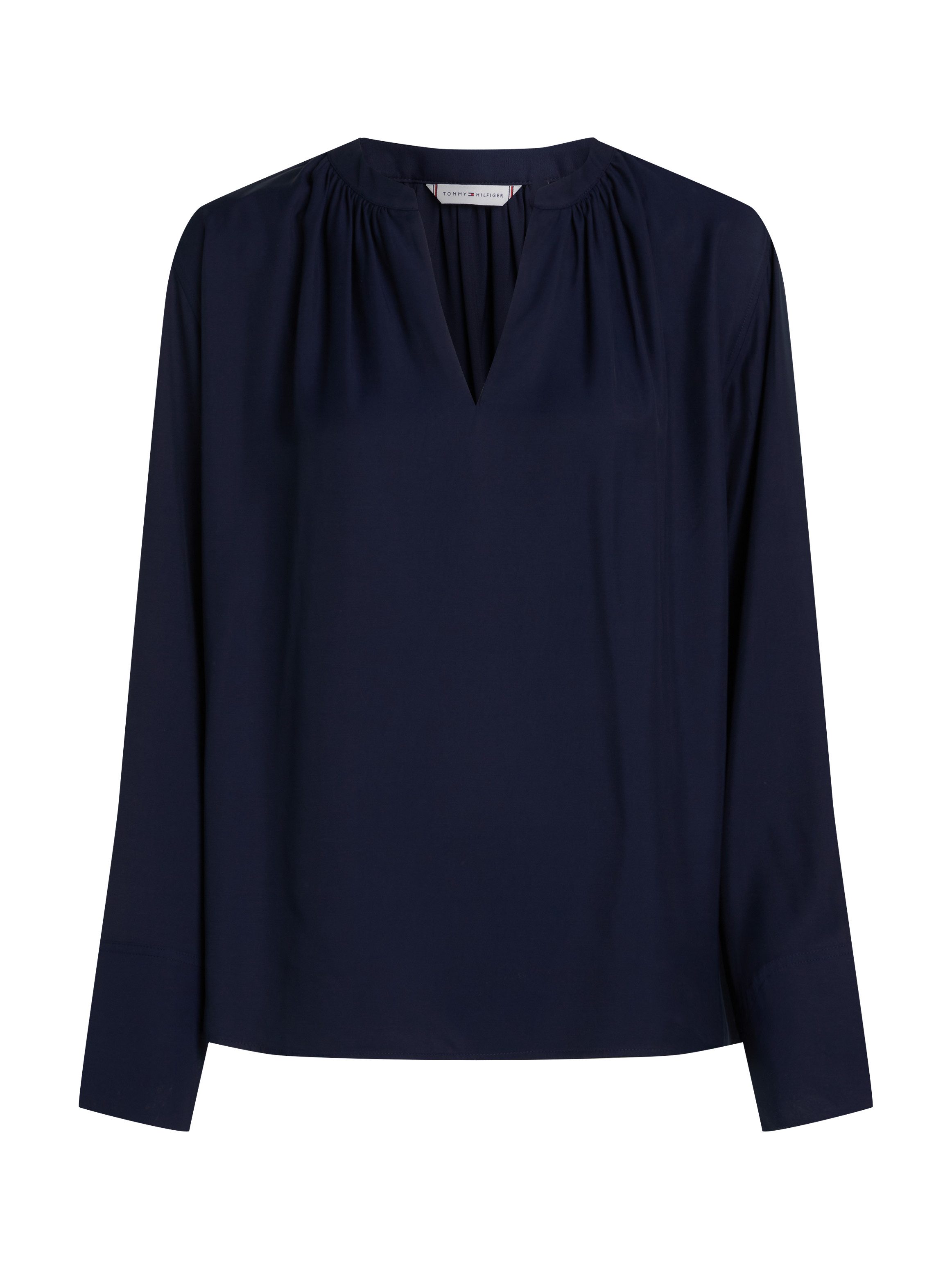 Tommy Hilfiger Curve Klassieke blouse CRV SOFT VIS V NECK LS BLOUSE