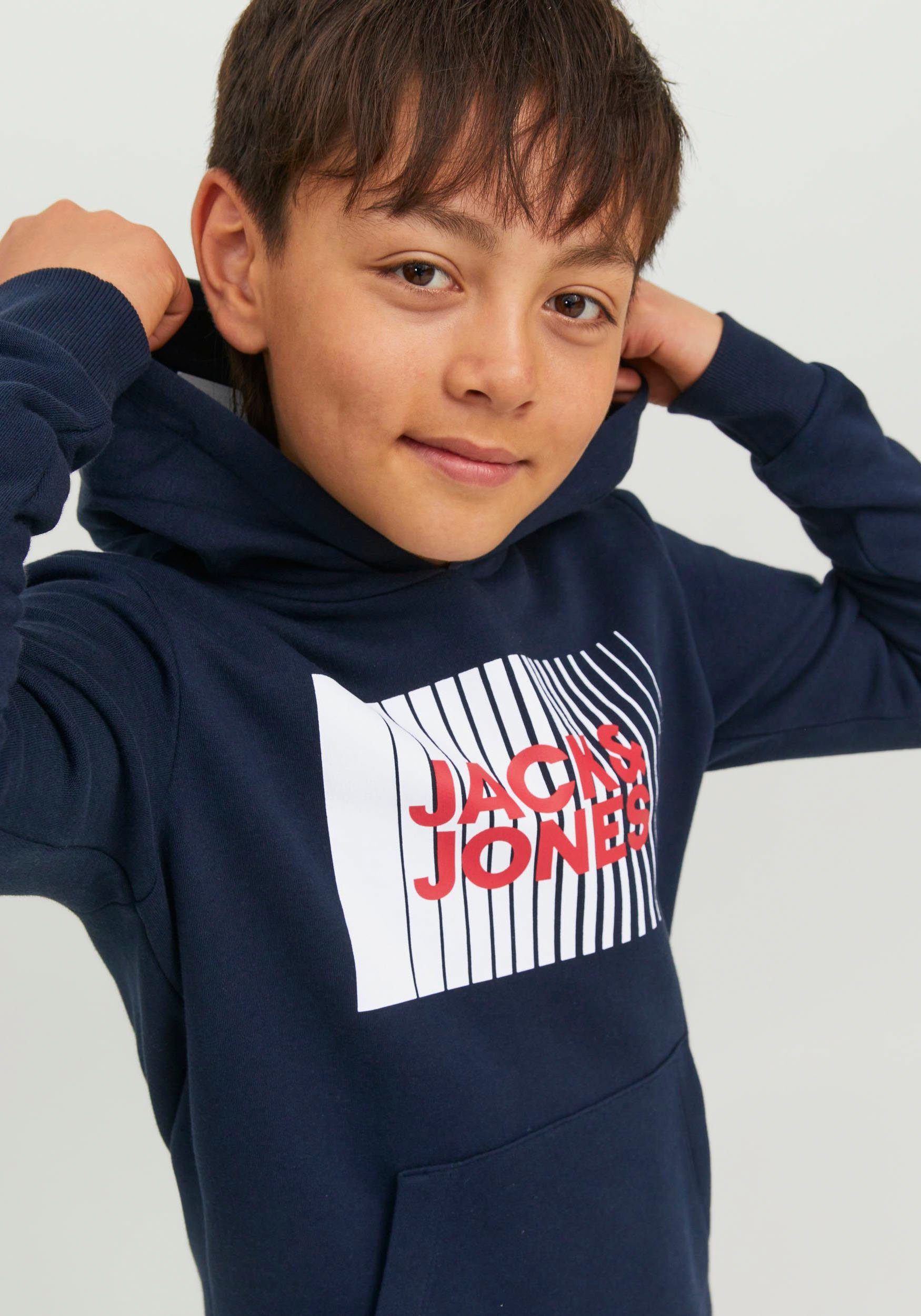 Jack & Jones Junior Hoodie JJECORP LOGO SWEAT HOOD PLAY NOOS JNR